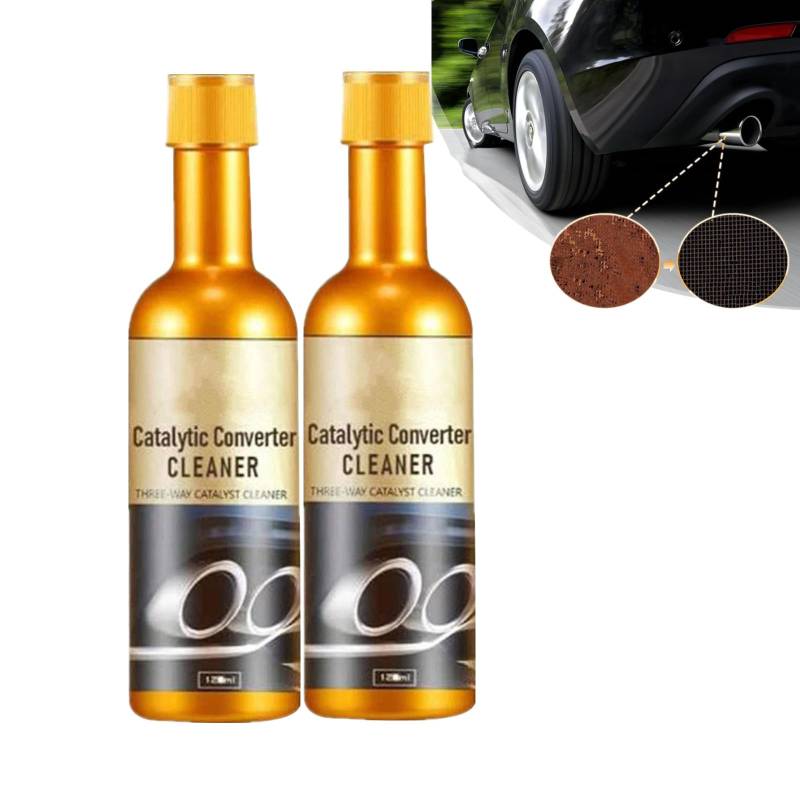 Catalytic Converter Cleaner Reiniger,Auto Katalysator Reiniger für Motor Katalysator Booster,für Benzin,Diesel,Hybrid Catalytic Converter Cleaner Engine Booster Cleaner (2 PCS) von Generisch