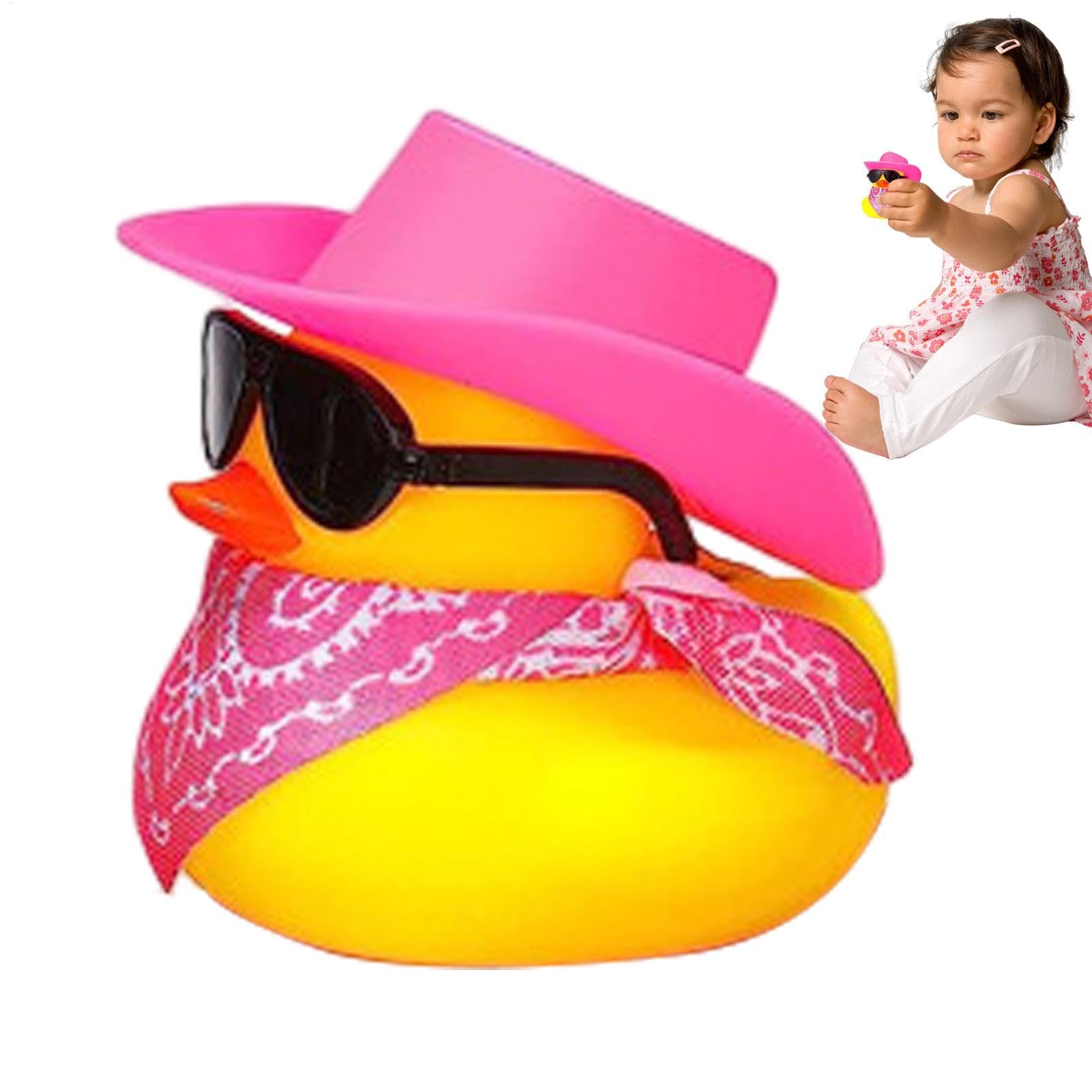 Cowboy-Armaturenbrett-Ente| Gummi-Enten-Autozubehör Und Goody-Bag-Füller Für Kinder, Babys, Duschzubehör, Cowboy-Rubbe-Ente Für Auto | Coole Lustige Gummi-Ente-Autoverzierung von Generisch