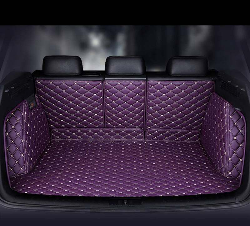 Custom Full Coverage Kofferraummatten für BYD für Yuan Plus für Atto 3 Cargo Liner Automobile Zubehör Auto Styling Innenteppich Langlebiges Kofferraum(Lila) von Generisch