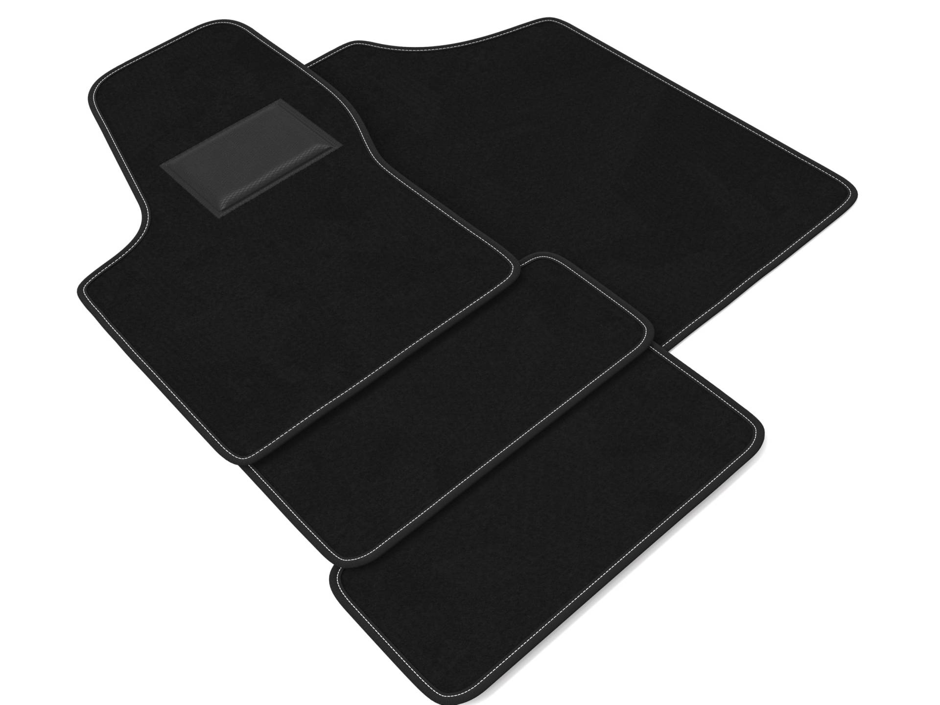 DHCarMats | Auto-Fußmatten Fiat Seicento von 1998 bis 2011 | Automatten kompatibel | Autozubehör - komplettes Set vorne und hinten von Generisch