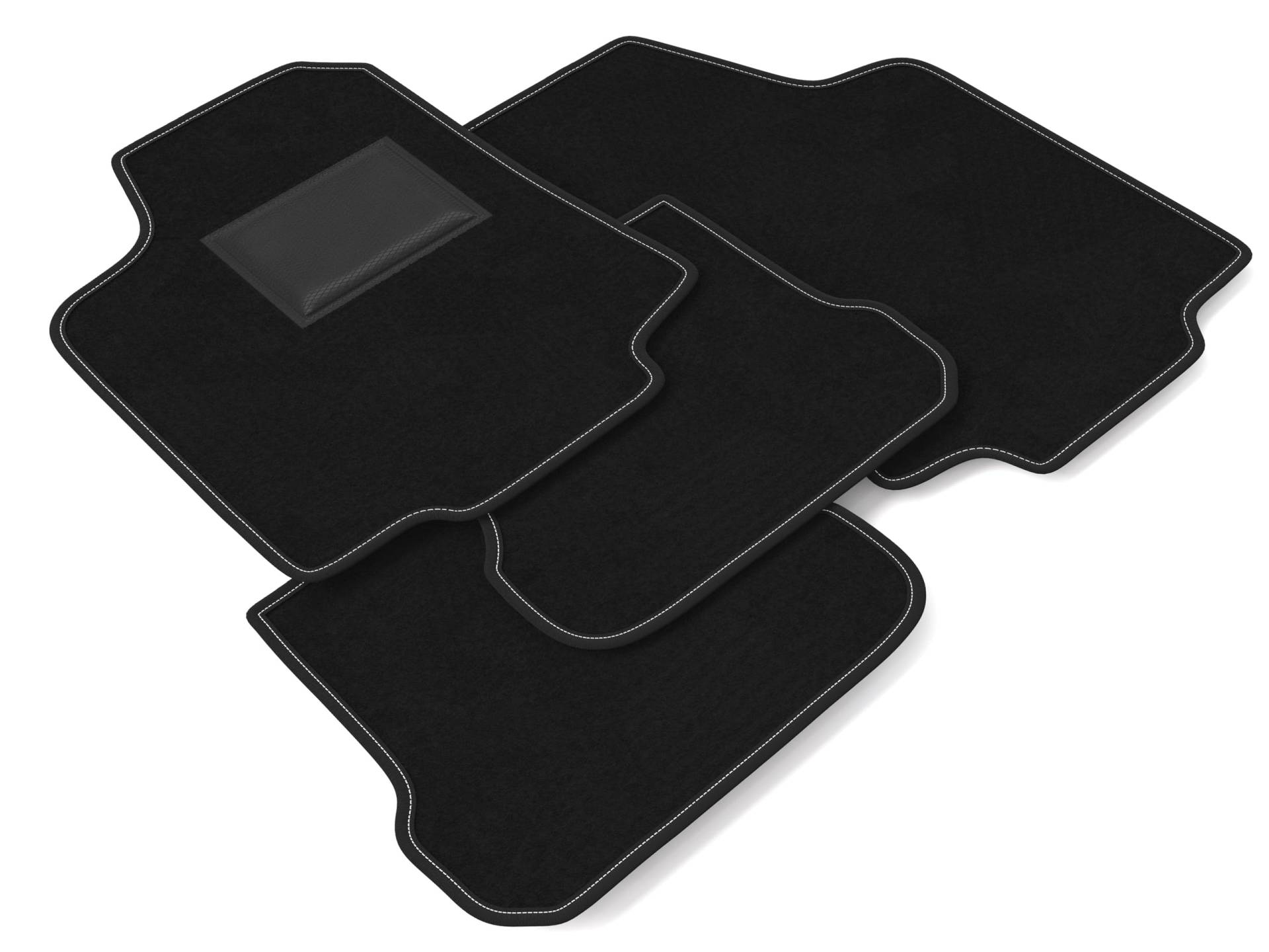 DHCarMats Auto-Fußmatten für VW Golf 3 III Cabrio von 1993 bis 1998 | Auto-Fußmatten aus Teppichmaterial, rutschfest, Innenraum – komplettes Set vorne und hinten von Generisch