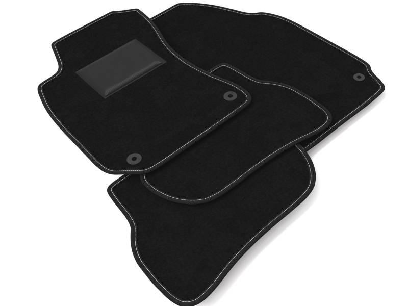 DHCarMats Auto-Fußmatten für VW Passat B5 von 1996 bis 2005 | Auto-Fußmatten aus Teppichmaterial, rutschfest, Innenraum – komplettes Set vorne und hinten von Generisch