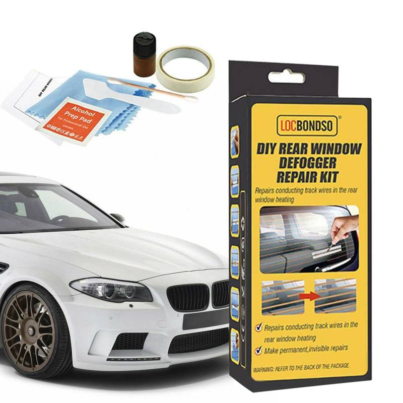 Defroster Repair Kit - Kostensparendes Windschutzscheiben-Reparatur-Auto-Werkzeug, zeitsparende Fenster-Entfroster-Gitter-Reparatur | Fensterleitfähiger Defogger-Draht-Reparatursatz, von Generisch