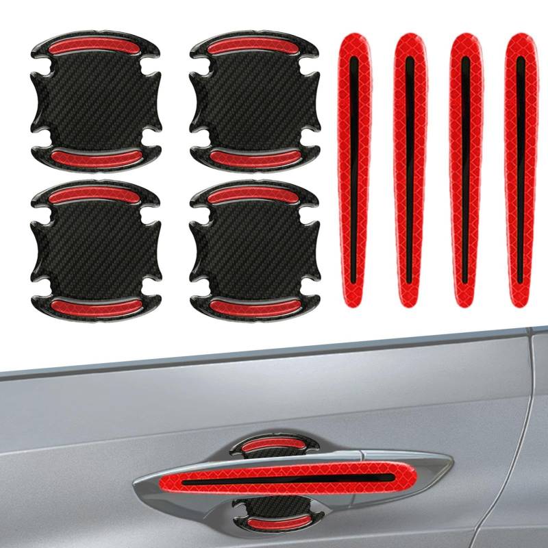 Door Handle Scratch Protector Cover | Scratch Resistant Car Handle Protector | Automotive Scratch Guard Cover Reflective Decals, Waterproof Anti-Scratch Protector, Car Door Handle Protector for Auto von Generisch