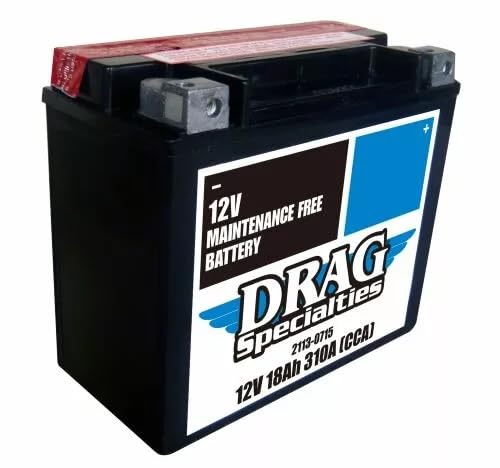 Drag Batterie für Harley H-D Kompatibel mit: XL-97/03-FXD FXDWG FXST FLST FXS FLS-91/17 - YTX20HL Hochleistungs - für Sportster, Dyna, Softail- 310A - 18Ah von Generisch