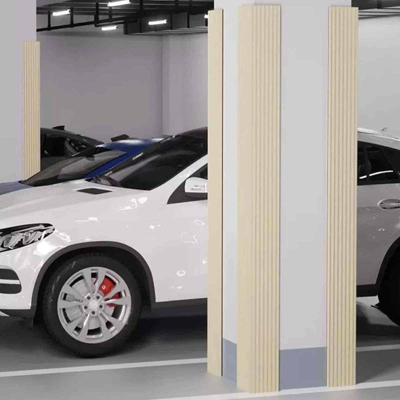 Eckenschutz für Parkgarage Anti-Kollisions-Wandpolster aus PVC auf Länge geschnitten für Garagenecken, Balken, Tischecken und Treppen, 2 m Länge x 7,7 cm Breite x 0,8 cm Dicke von Generisch