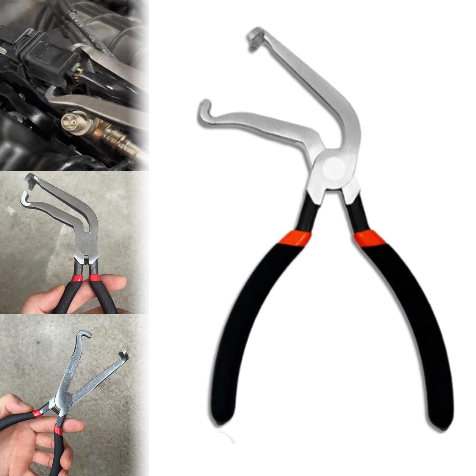 Electrical Disconnect Pliers for Cars, Rapid Disconnector Pliers, Electrical Plug Pliers, 8 Inch Electrical Connector Pliers for Cars, Fuel Line Petrol Clip Pipe Pliers Repair Tools (1pcs 60°) von Generisch