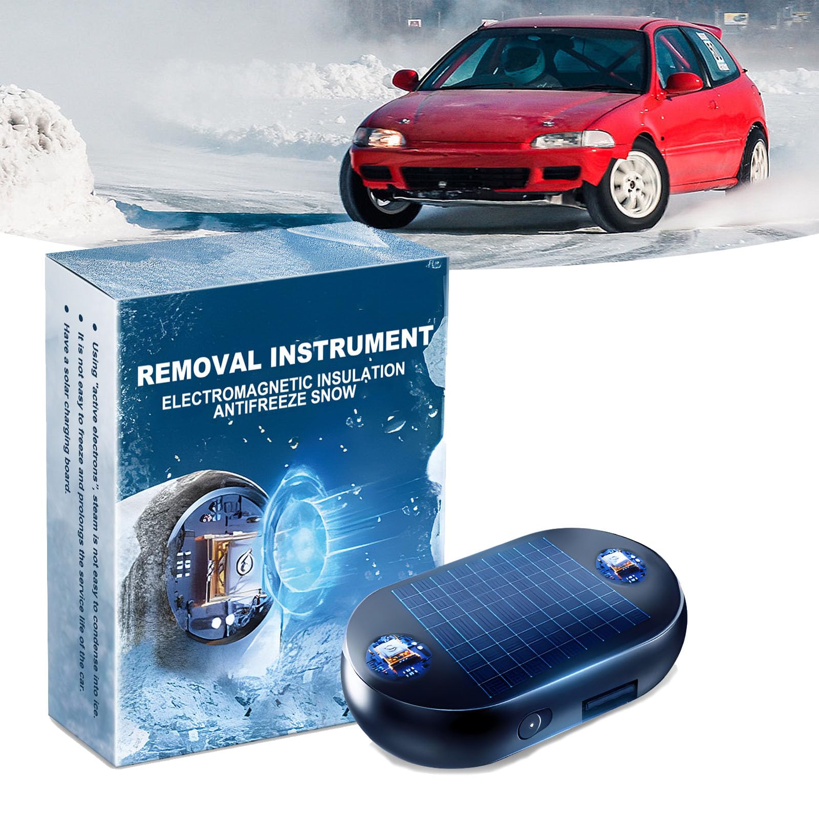 Electromagnetic Wave Anti Freezing and Snow Removal Device, Anti Freeze Electromagnetic Car Snow Removal Device, Antifreeze Electromagnetic Car Snow Removal (1Pcs) von Generisch