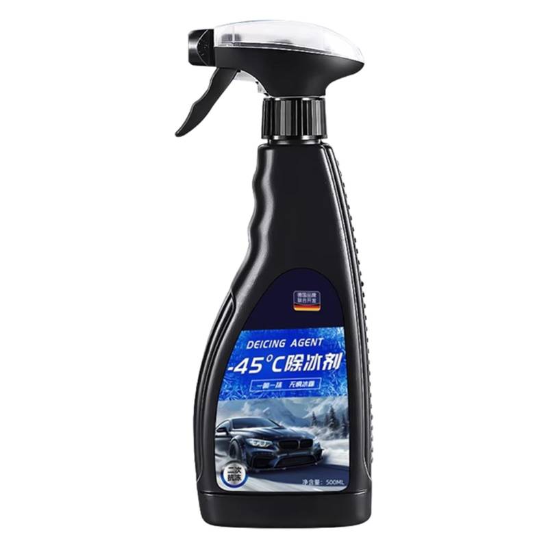 Enteisungsspray – Enteisungsspray für die Windschutzscheibe von Autos | 500 ml Defrost-Spray Windschutzscheibe | Scheibenenteiser | Schneeschmelzmittel | Schneeschmelzende Auftauflüssigkeit für Schlüs von Generisch