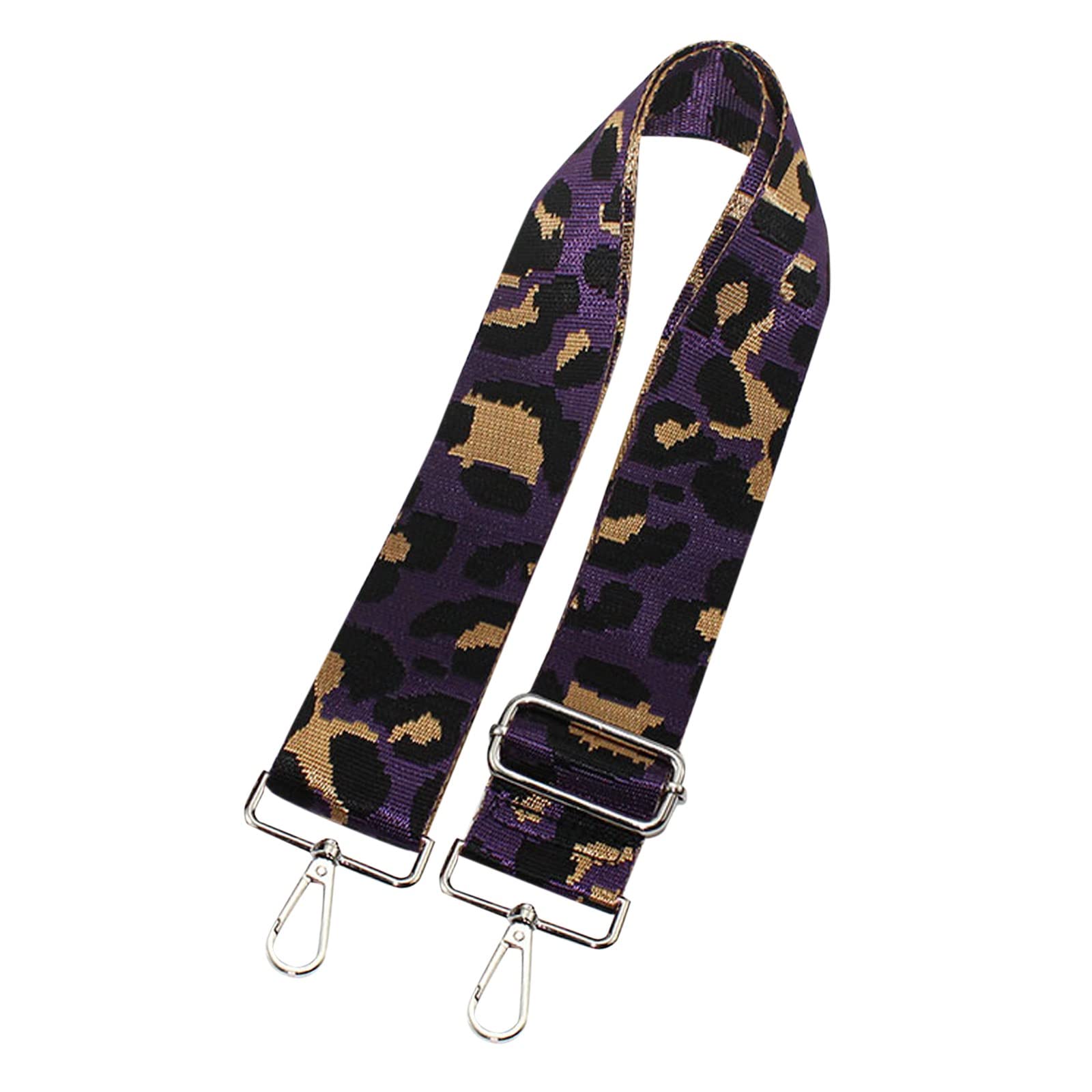 Ersatz-Umhängegurt für Handtaschengurt mit Leopardenmuster Nähen Zubehör Tasche (Purple, One Size) von Generisch