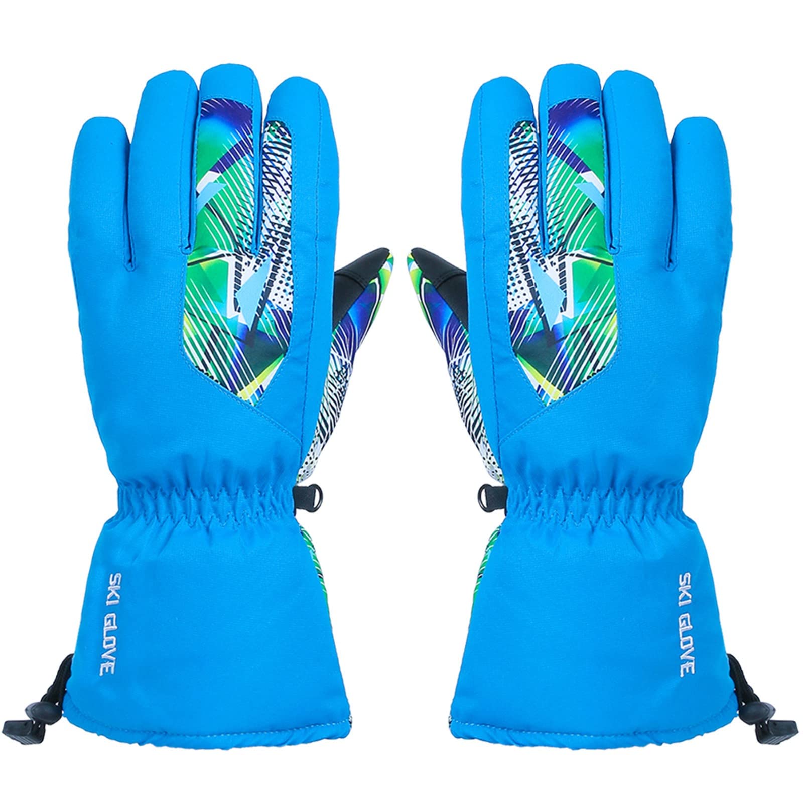 Fahr𝐑𝐚d Winterhandschuhe Damen Snowboard-Winterhandschuh beides warm Frauen atmungsaktiv passt Handschuh Skihandschuh Snow wasserdicht Herren Touch Warme Handschuhe Damen FäUstlinge Mit (Blue, M) von Generisch