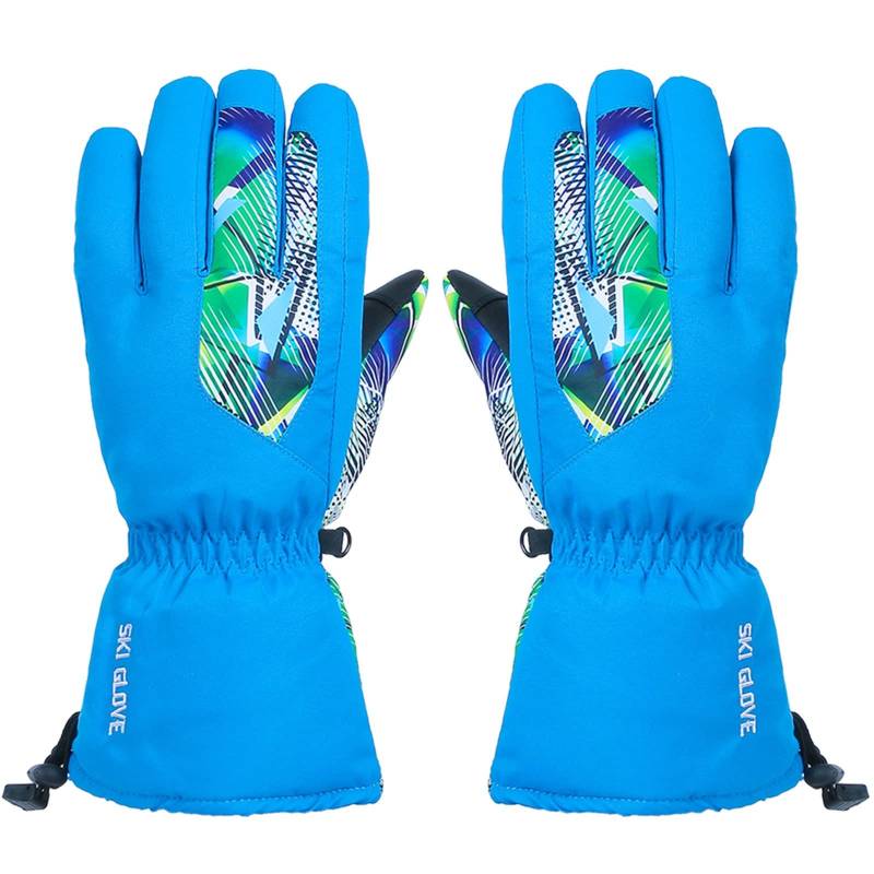 Fahr𝐑𝐚d Winterhandschuhe Damen Snowboard-Winterhandschuh beides warm Frauen atmungsaktiv passt Handschuh Skihandschuh Snow wasserdicht Herren Touch Warme Handschuhe Damen FäUstlinge Mit (Blue, M) von Generisch