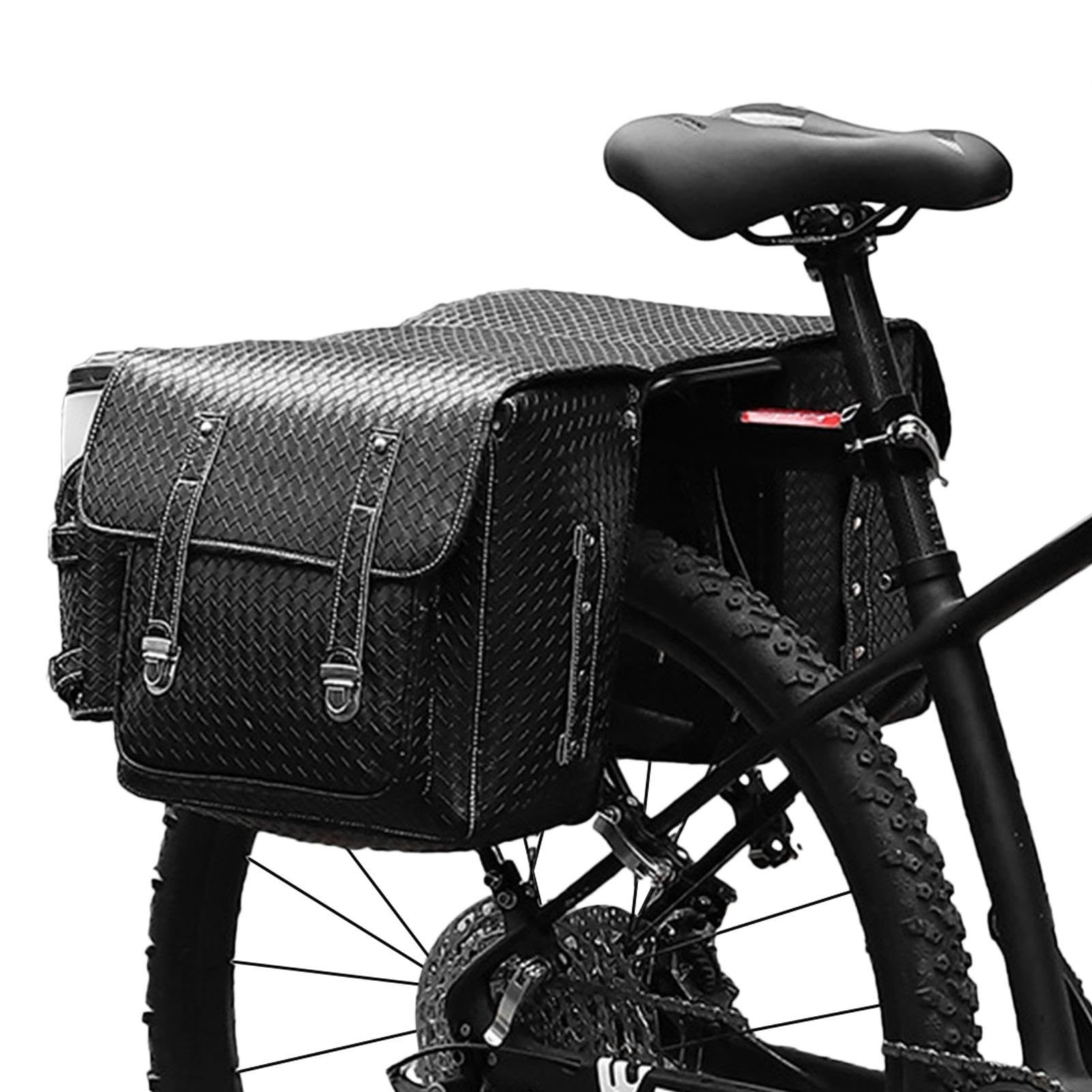 Fahrradtaschen für Gepäckträger, Fahrradträger-Kofferraumtasche, Kofferraumtasche Fahrrad-Cargo-Tasche, Große Satteltaschen, wasserdichte Gepäckträgertasche, Fahrradträgertasche, Fahrradzubehör von Generisch