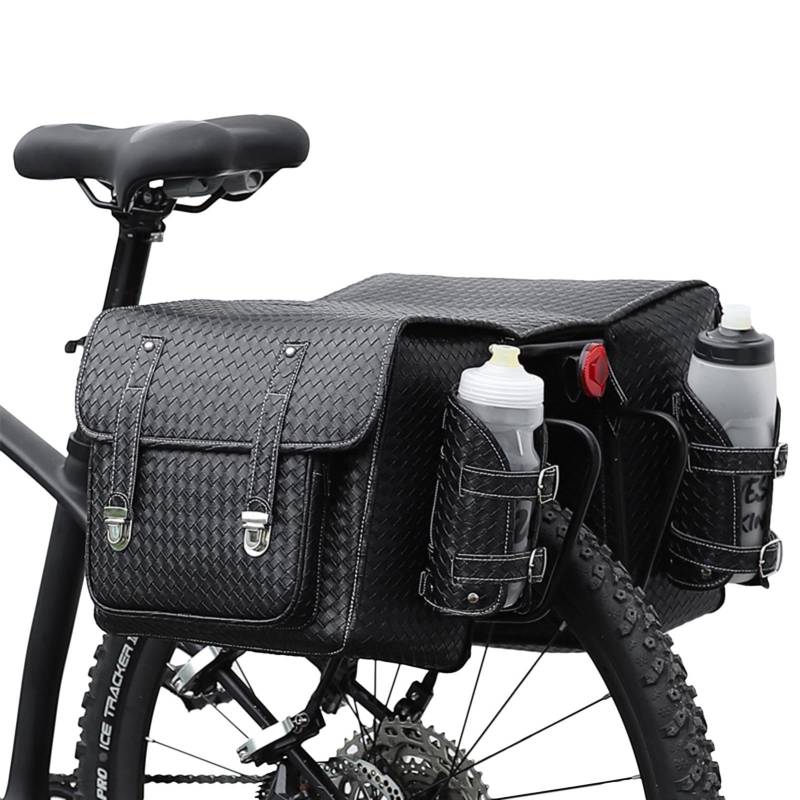 Fahrradträger-Kofferraumtasche, Fahrrad-Heckträgertasche,Fahrrad-Organizer, Kofferraumtasche, Cargo-Tasche - Große Satteltaschen, wasserdichte Gepäckträgertasche, Fahrradträgertasche, Fahrradzubehör von Generisch