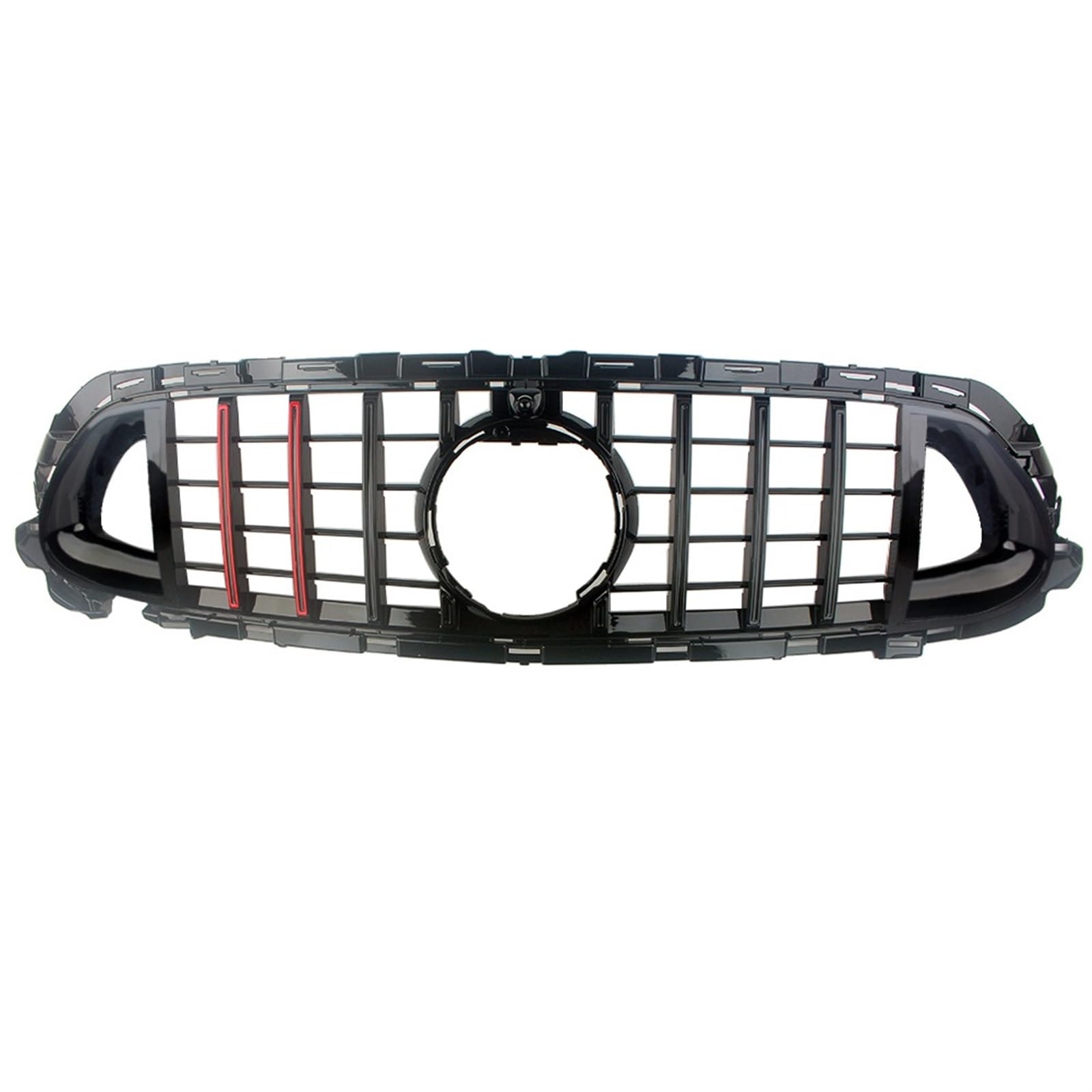 FrontstoßStange Auto Front Racing Billet Stoßstange Grille Grill Für Benz E-Klasse E260/E300/E350 W213 2021 + Grille(Schwarz Rot) von Generisch