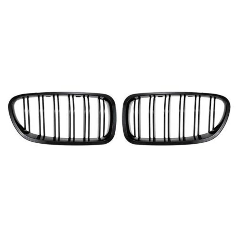 FrontstoßStange Auto-Frontgrill Breiter Nierengrill Für 5er F10 F11 520d 530d 540i 528i 535i M5(Schwarz glänzend) von Generisch