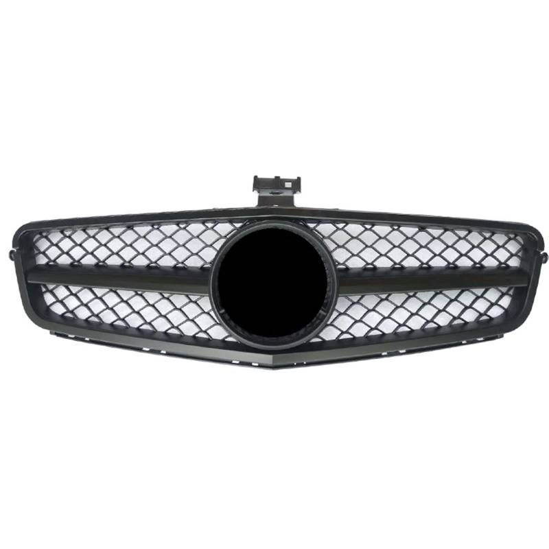 FrontstoßStange Auto-Frontgrill Für Benz C-Klasse 2008–2014 Racing-Stoßstangengrill(Matte Black) von Generisch