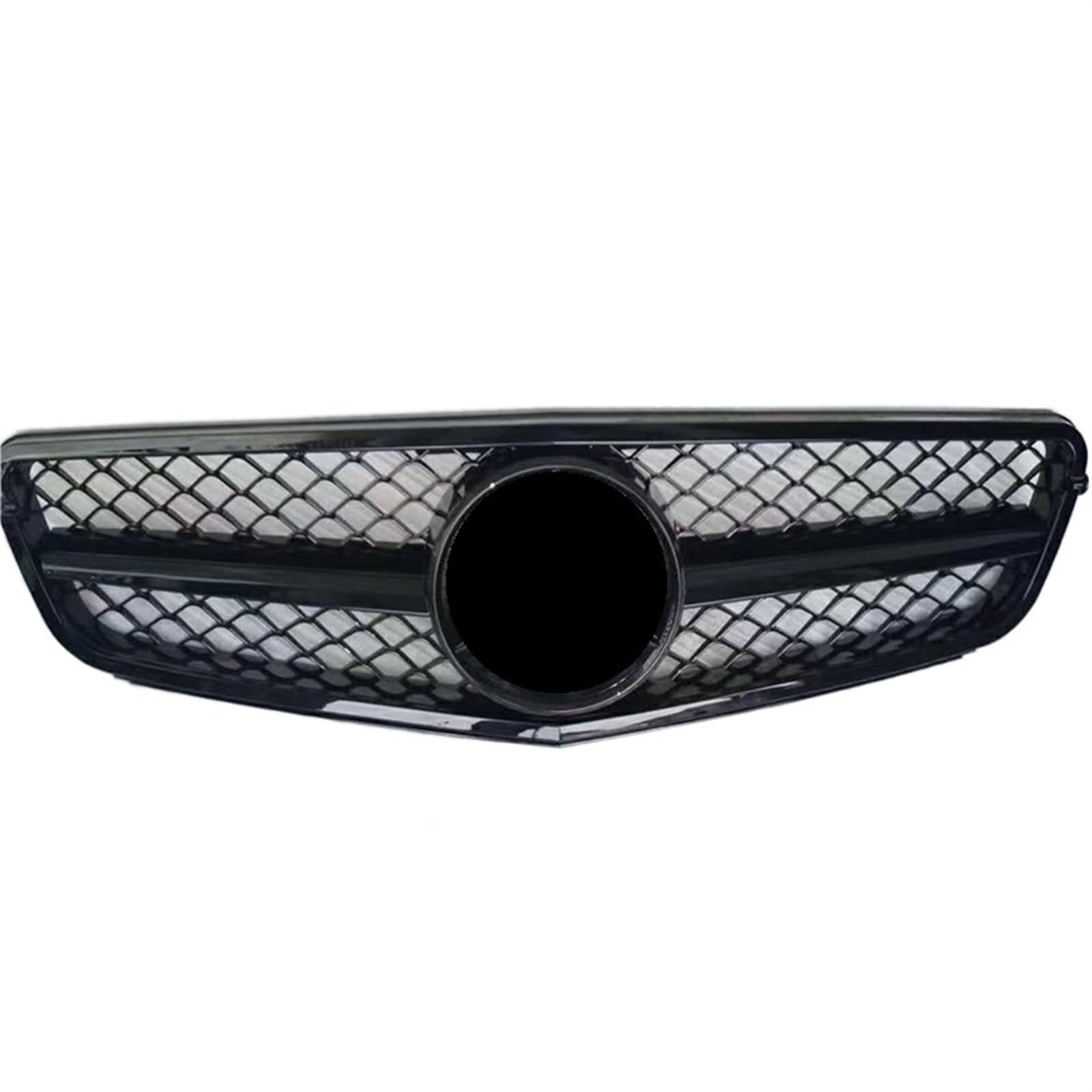 FrontstoßStange Auto-Frontgrill Für Benz C-Klasse W204 C180 C200 2008–2014 Racing-Stoßstangengrill(Shiny Black) von Generisch