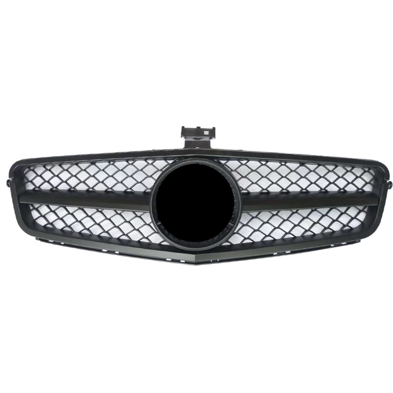 FrontstoßStange Auto-Frontgrill Für Benz C-Klasse W204 C180 C200 C300 C350 2008–2014 Racing-Stoßstangengrill(Matte Black) von Generisch