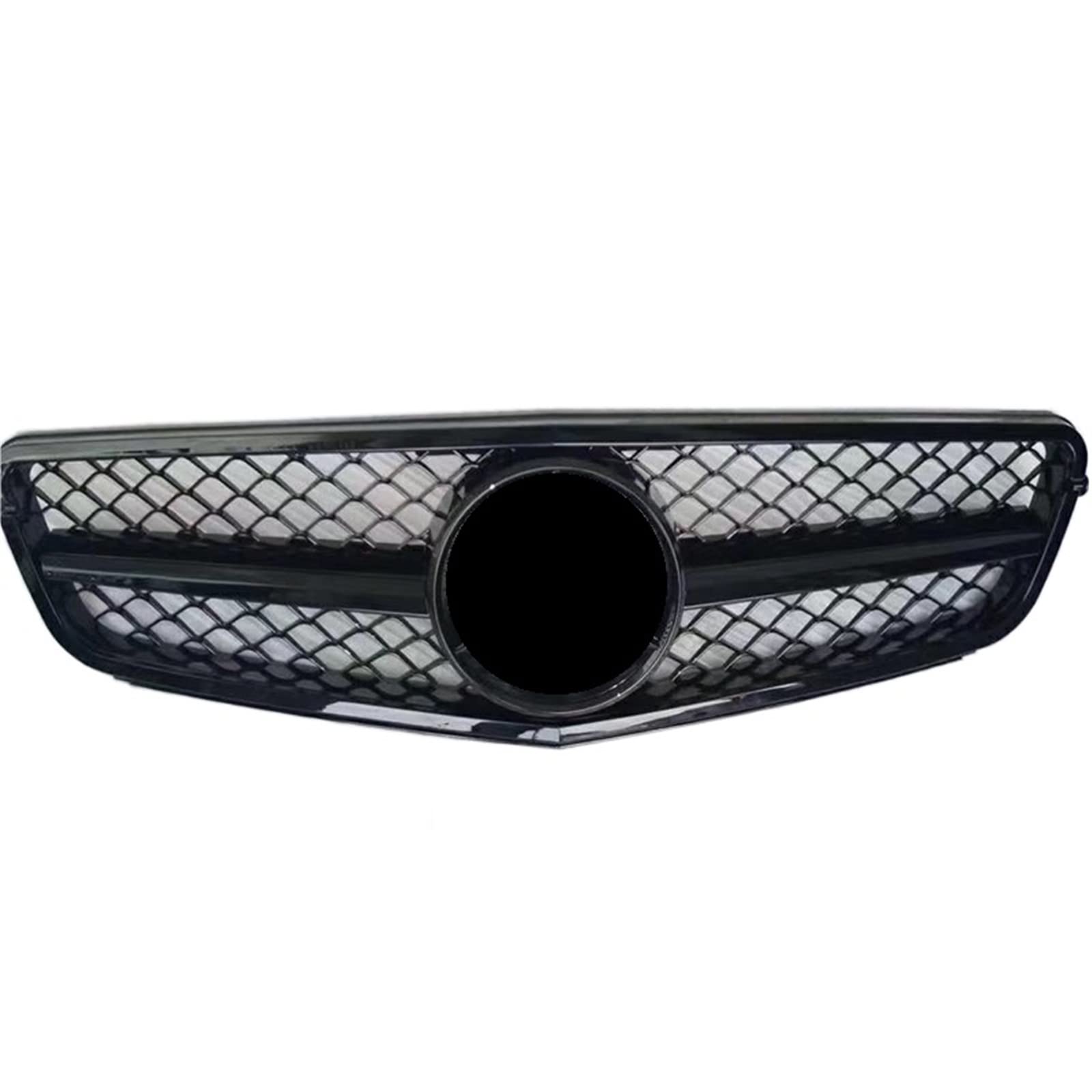 FrontstoßStange Auto-Frontgrill Für Benz C-Klasse W204 C180 C200 C300 C350 2008–2014 Racing-Stoßstangengrill(Shiny Black) von Generisch