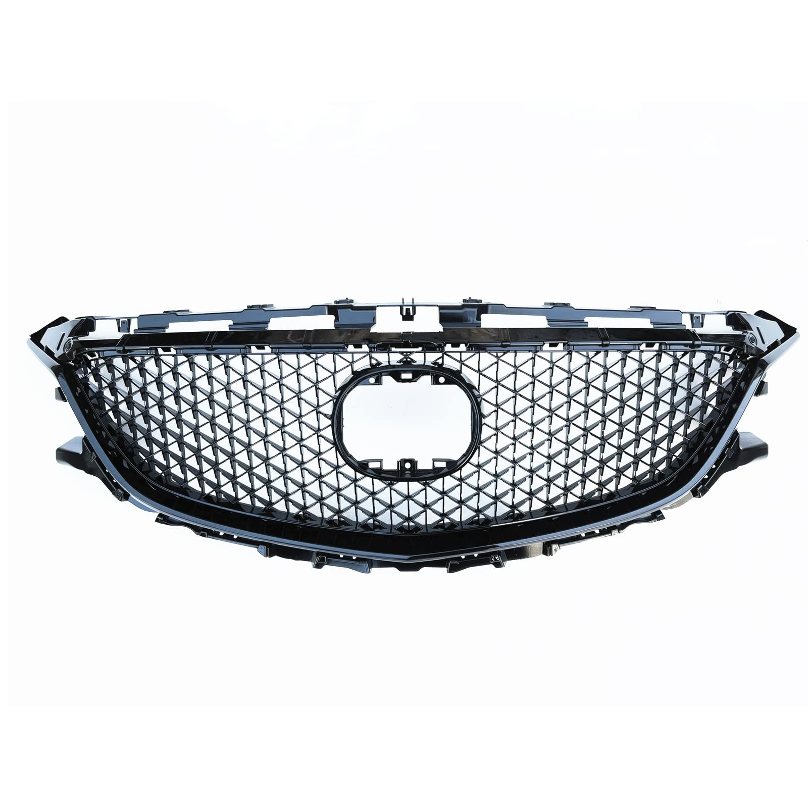 FrontstoßStange Auto Frontgrill Kunststoff Grill Stoßstange Haube Mesh Center Grid Für Mazda 6 2014-2016 von Generisch