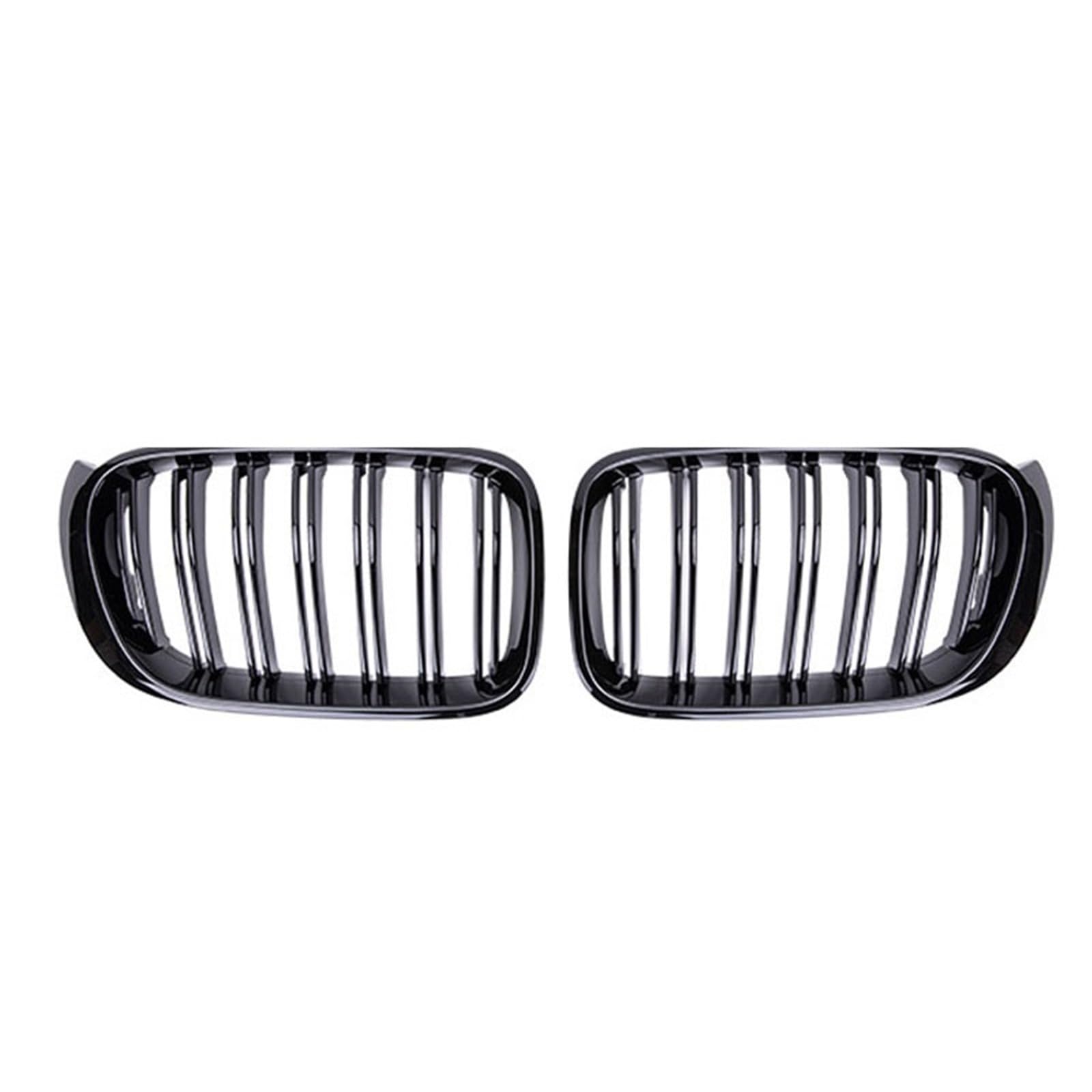 FrontstoßStange Auto Frontstoßstange Grill Gitterabdeckung Niere Für X3 X4 F25 F26 2014–2017(Schwarz glänzend) von Generisch