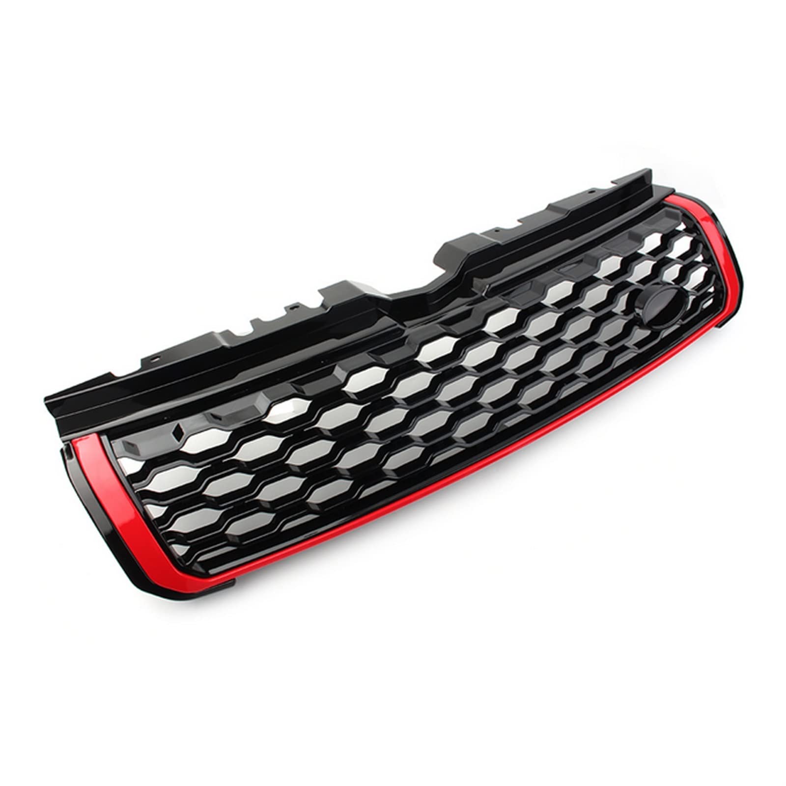 FrontstoßStange Auto Oberer Frontgrill Grill Für Land Für Rover Für Range Für Rover Für Evoque 2010-2018(Rot) von Generisch