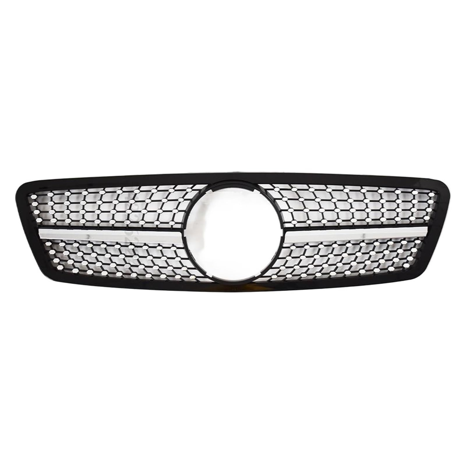 FrontstoßStange Frontgrill Racing Hood Grill Für Mercedes Für Benz C-Klasse W203 2000–2006(Diamond B) von Generisch