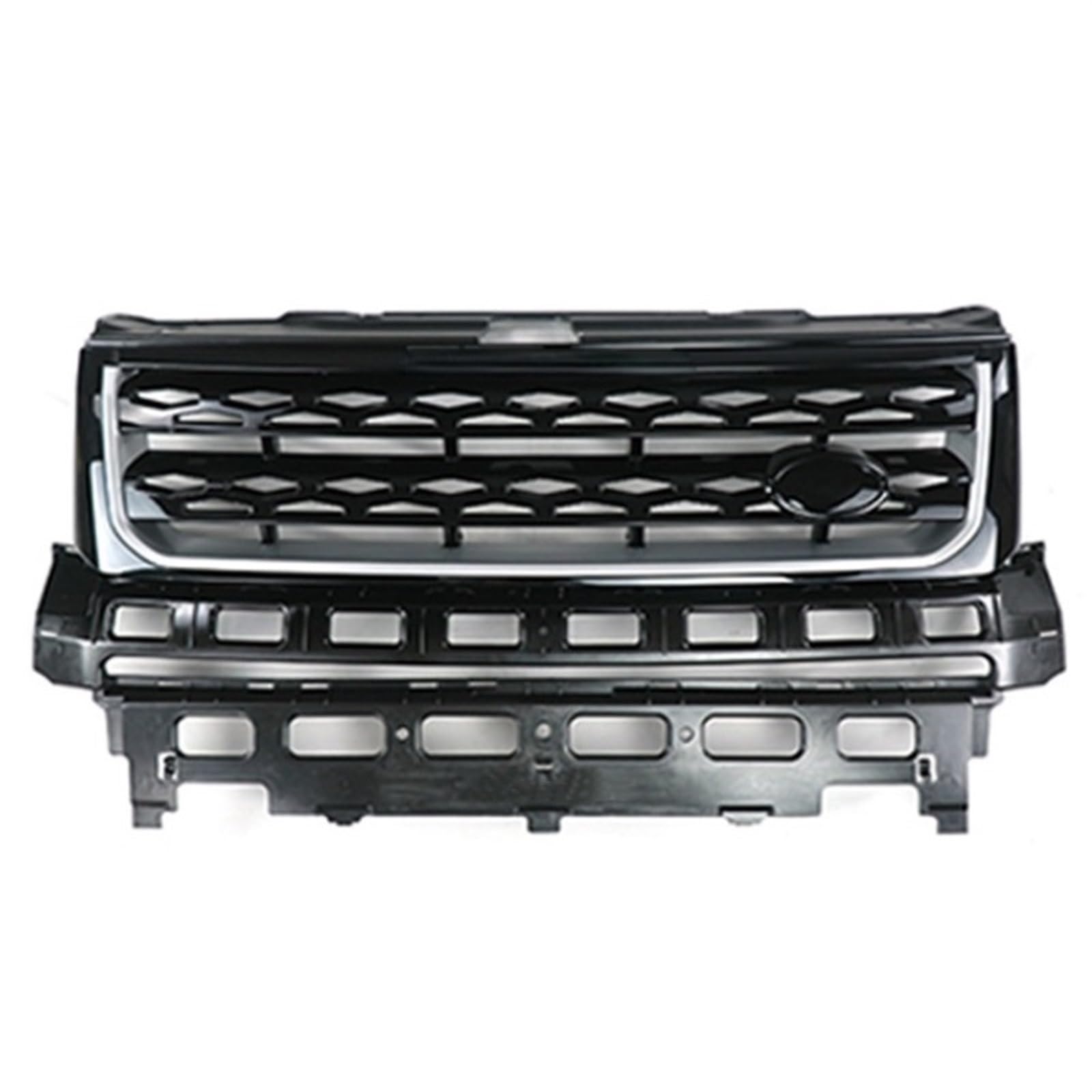 FrontstoßStange Frontgrill Stoßstange Mesh Grill Für Land Für Rover Für Freelander 2 LR2 2010–2016(Black2) von Generisch