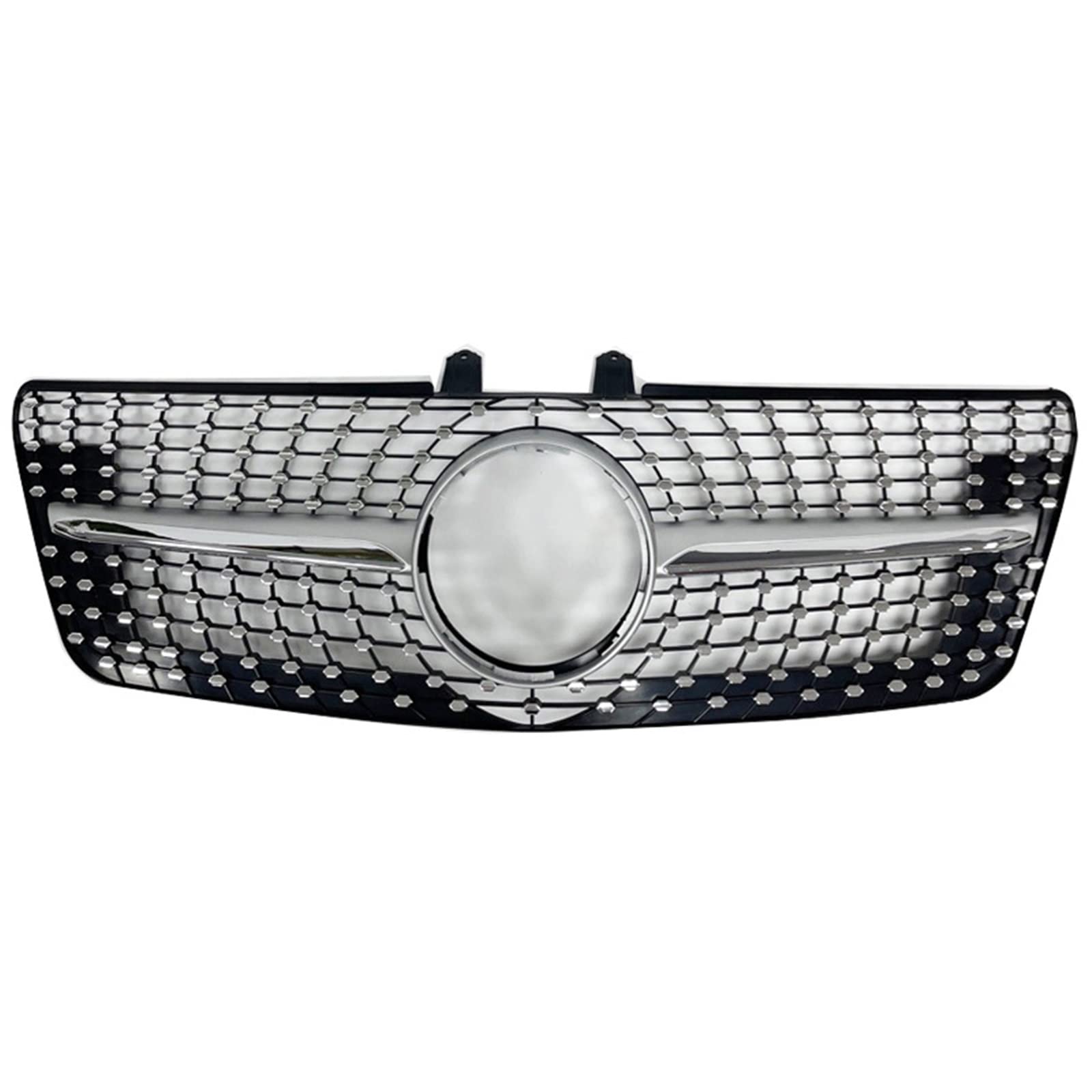 FrontstoßStange Für Benz 2009-2012 Front Kühlergrill Nierenhaube Grille Stoßstange(D Silver) von Generisch