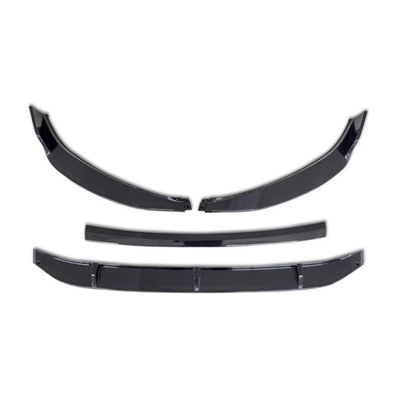 FrontstoßStange Für VW Für Jetta Für MK7 Auto Front Stoßstange Splitter Lippe Kinn Spoiler Body Kit(Glänzend schwarz) von Generisch