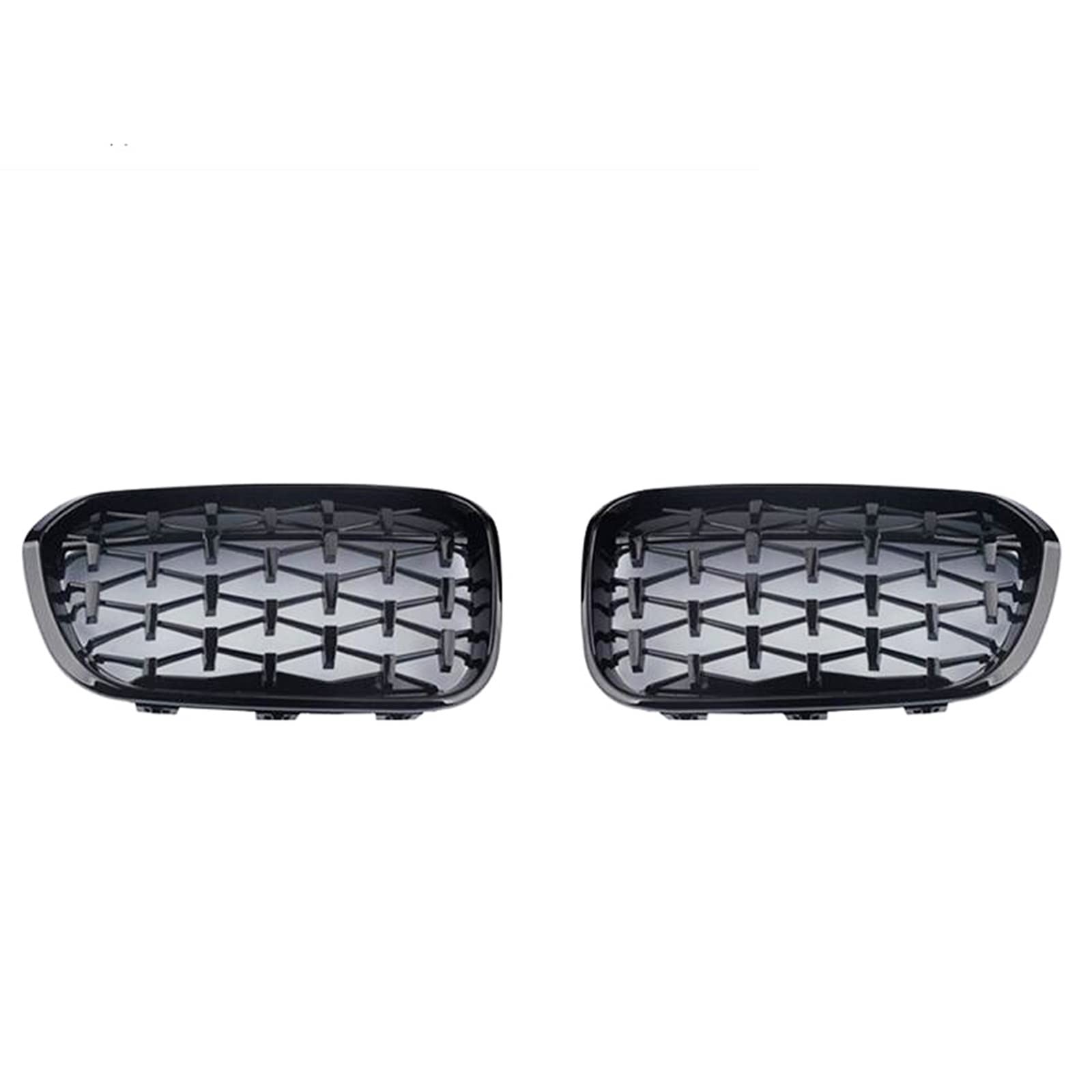 FrontstoßStange Mode-Frontgrill Im Diamant-Stil Für F20 F21 2015–2019 118i 120i 125i M140i(Schwarz) von Generisch