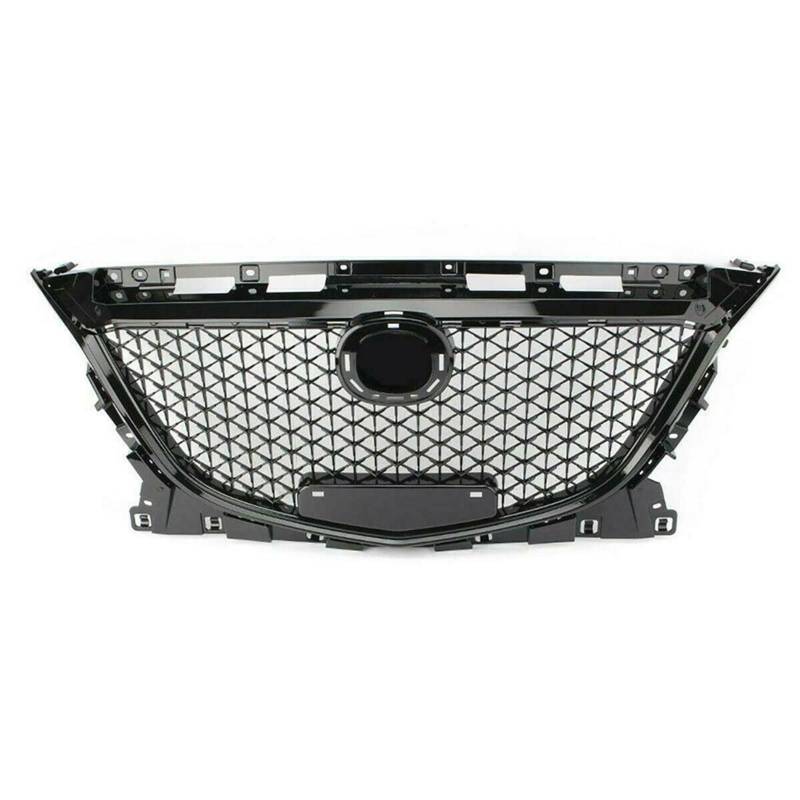 FrontstoßStange Oberer Stoßstangen-Frontgrill, Renngrill Für Mazda 3 Für Axela 2014–2016 von Generisch