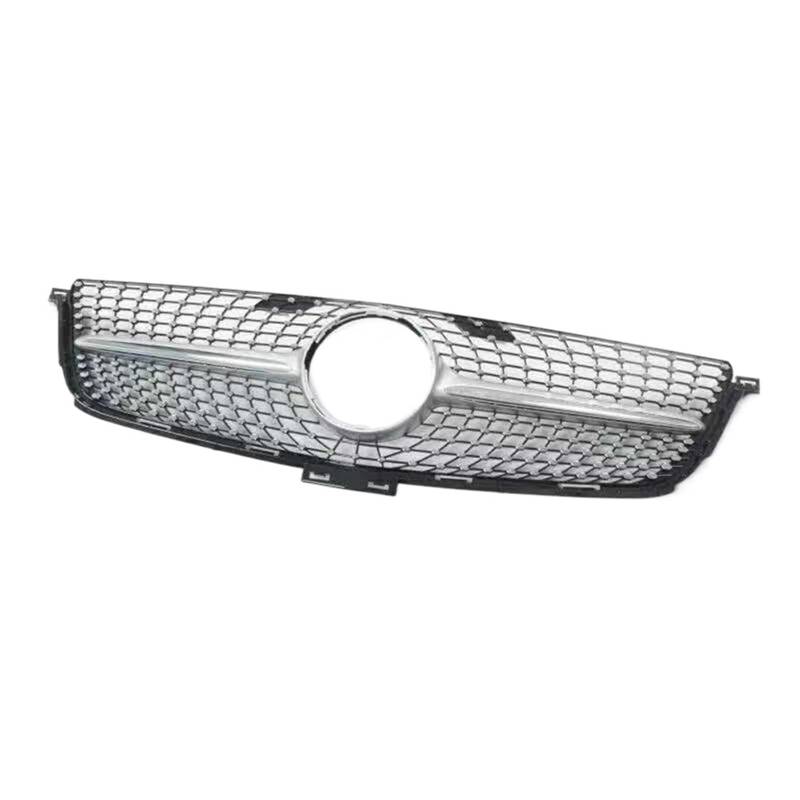 FrontstoßStange Oberer Stoßstangenhaubengitter-Frontgrill Für Benz W166 ML 2012–2015(Silber) von Generisch