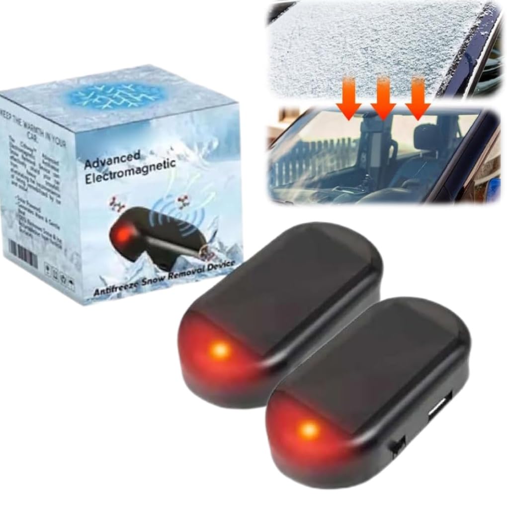 Frostschutzmittel für Autos, elektromagnetisches Frostschutzgerät, elektromagnetischer Auto-Enteiser, elektromagnetische Schnee-Entfernung, Frostschutz-Schnee-Entfernung (2 Stück) von Generisch