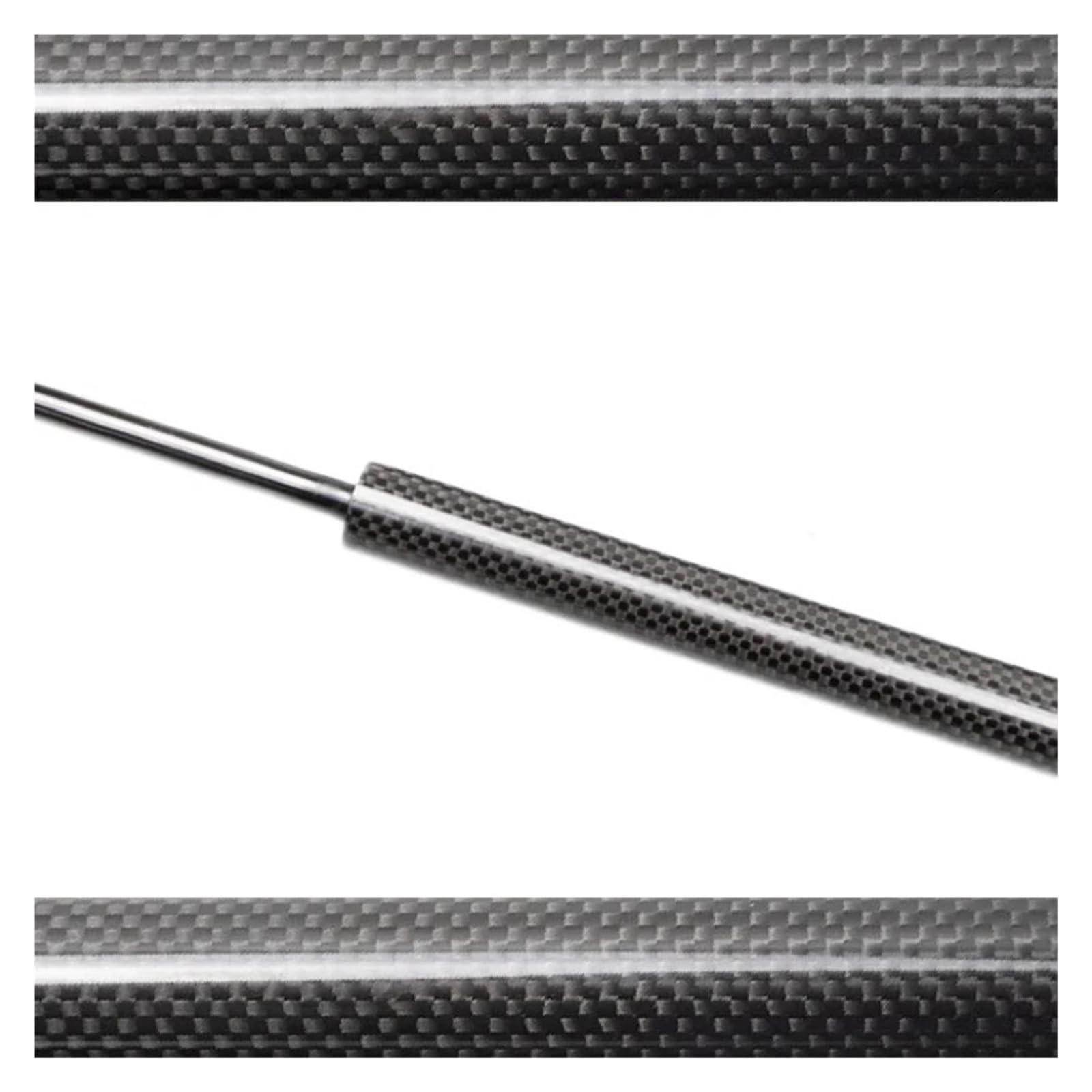 Gasfeder Für A4 B8 8K 2008-2016 Fronthaube Gasfeder Lift Unterstützung Stoßdämpfer Carbon Fiber Rod Hydraulische Dämpfer Motorhaube Strebe Gasfeder Dämpfer(Black Carbon Fiber) von Generisch