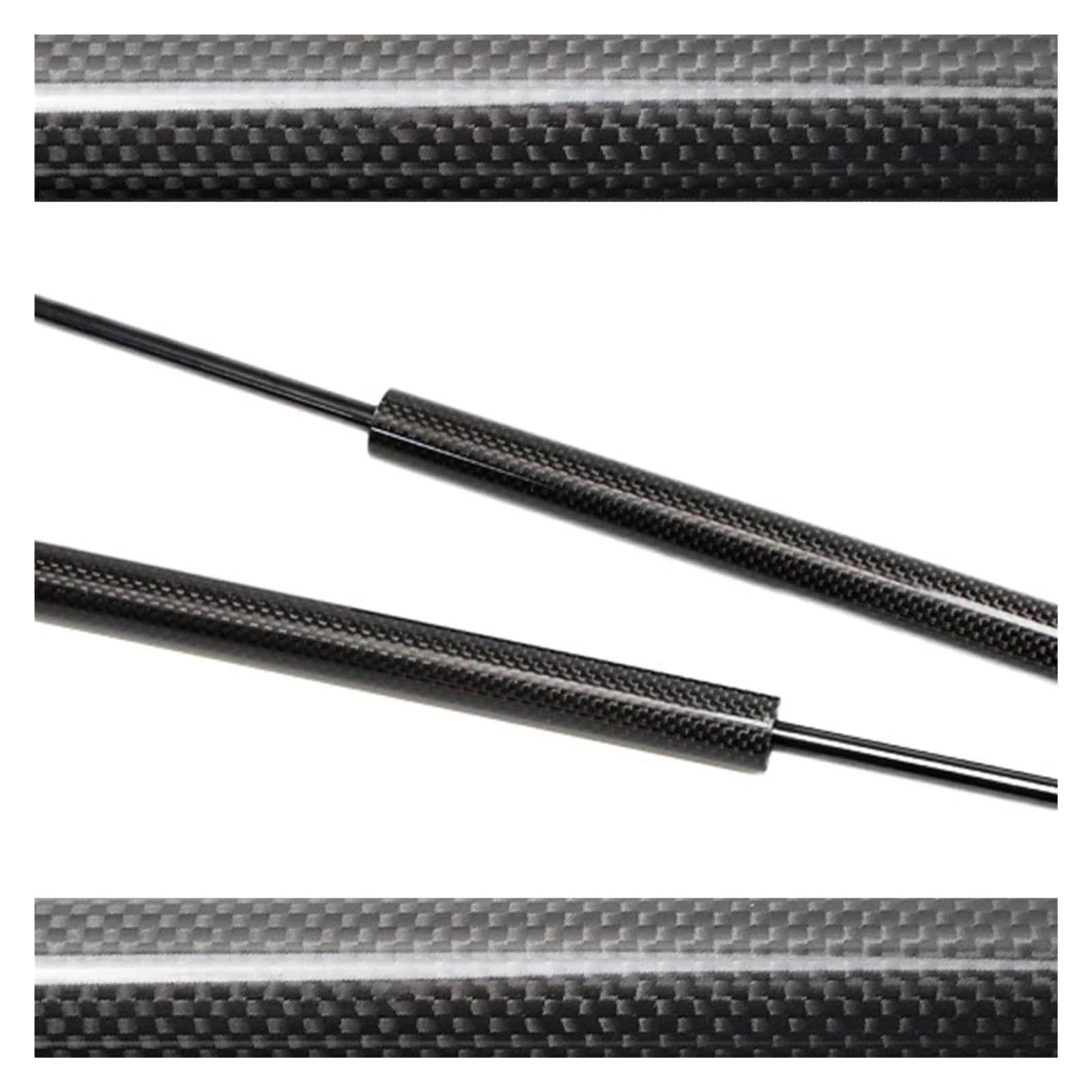 Gasfeder Für Ford Für Ranger 1. Gen. (P375/PX) 2011-2021 Front Motorhaube Lift Unterstützt Gas Streben Stoßdämpfer Prop Stange Frühling Gasfeder Dämpfer(Black Carbon Fiber) von Generisch