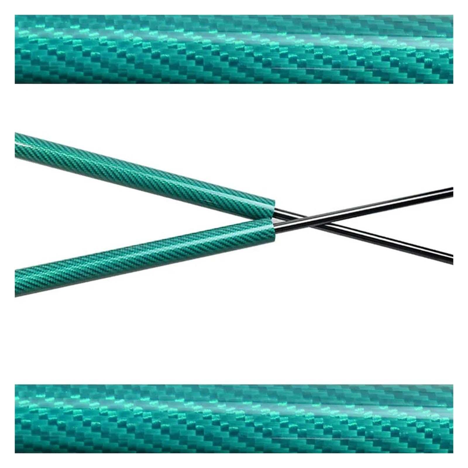 Gasfeder Für SEAT Für Ibiza (6K) Mk2 1993-2002 Stoßdämpfer Fronthaube Motorhaube Lift Support Absorber Stützstange Kolbenfeder Modify Gas Motorhauben Lifter(Green Carbon Fiber) von Generisch