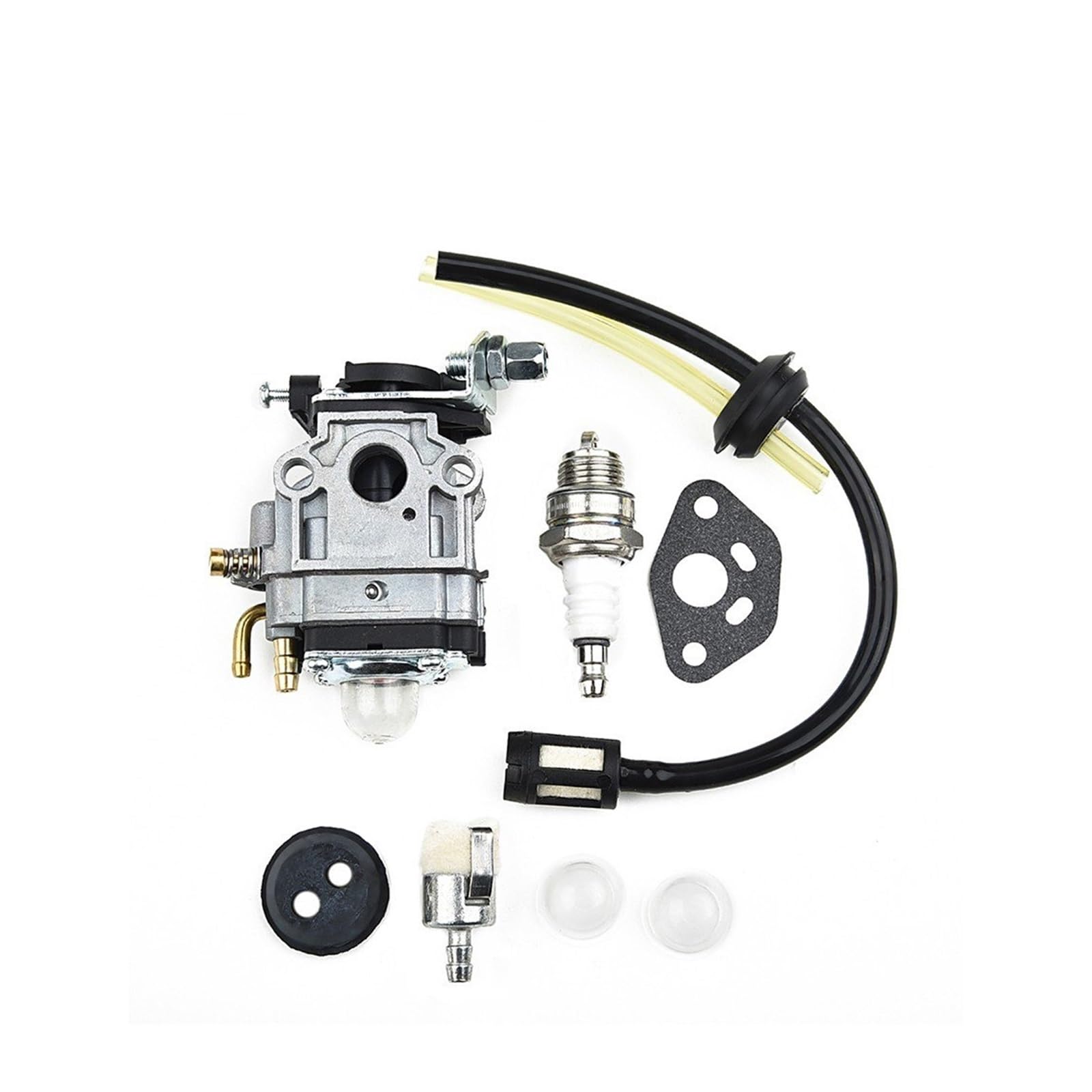 Gebläsevergaser Für Kawasaki TH23 TH26 TH34 23CC 25CC 26CC 33CC 35CC Vergaser Kits für Zündkerze Kraftstofffilter Leitung Schlauch Vergaser Kit von Generisch