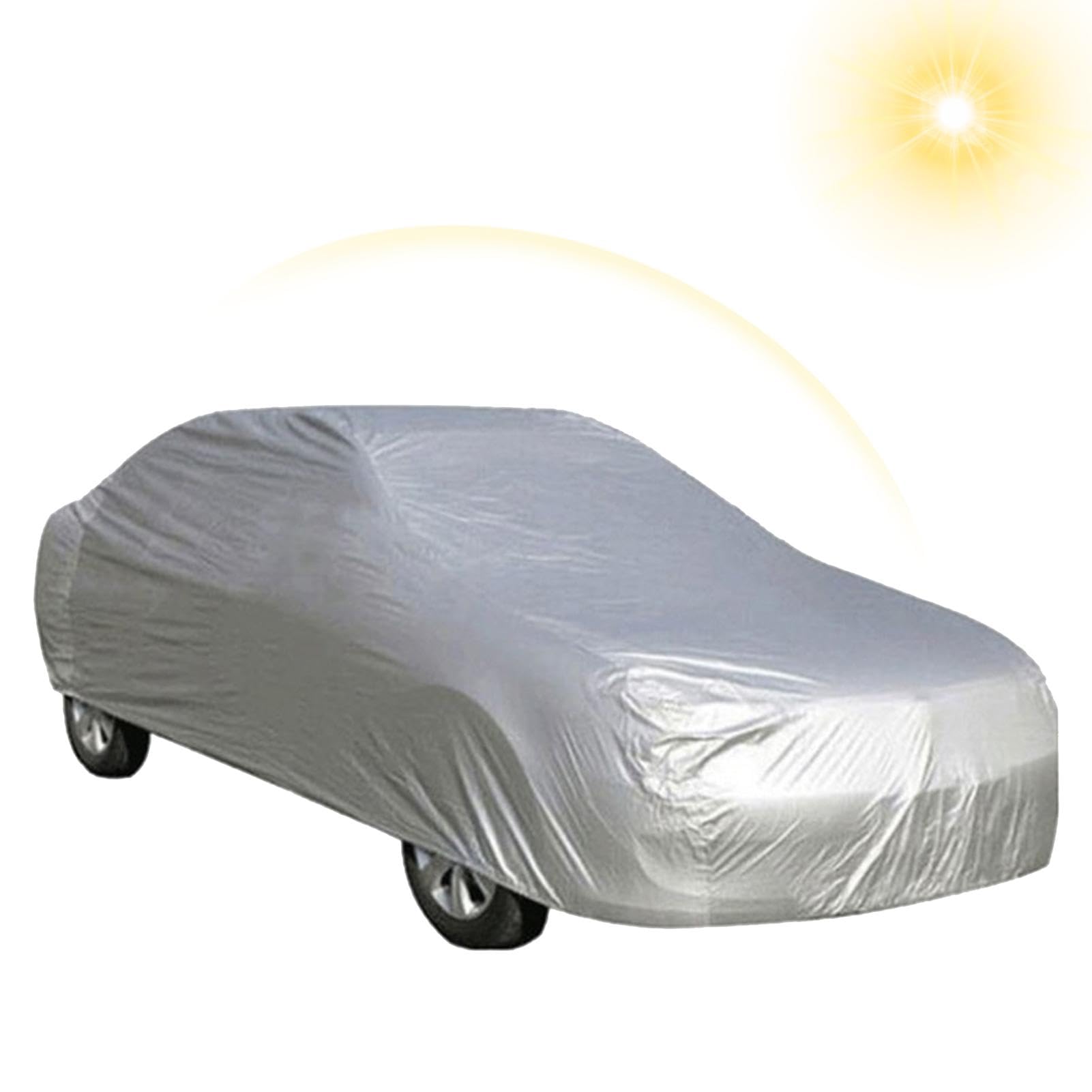 Generic Autoabdeckung Wasserdicht Vollgarage Auto Abdeckung für Automobile Outdoor Auto Abdeckungen für Autos Auto Staubschutz für alle Wetter Indoor Outdoor Regen Sonne UV Schneefest für Autos von Generisch