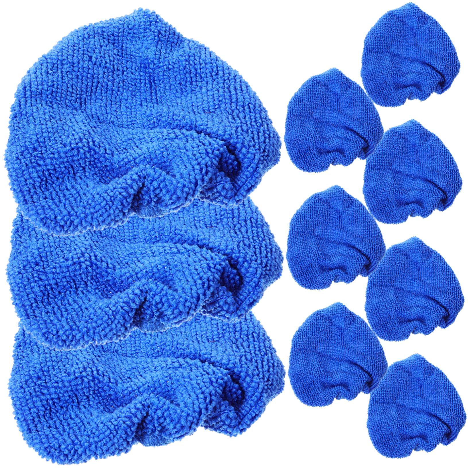 Generisch 10 Teiliges Glasreinigungsbürsten Set Scheibenreiniger Im Auto Zum Trocknen Scheibenwischer Adapter Scheibenwaschdüsen Reinigungstücher Fensterwischer Blaues Polyester von Generisch