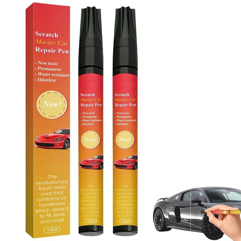 Generisch All Cars Magic Pen for Car Scratches, All Cars Magic Pen, Auto Reparatur Lackstift, All Cars Magic Pen Für Autokr, Weatherproof Car Paint Scratch Repair Pen (2) von Generisch