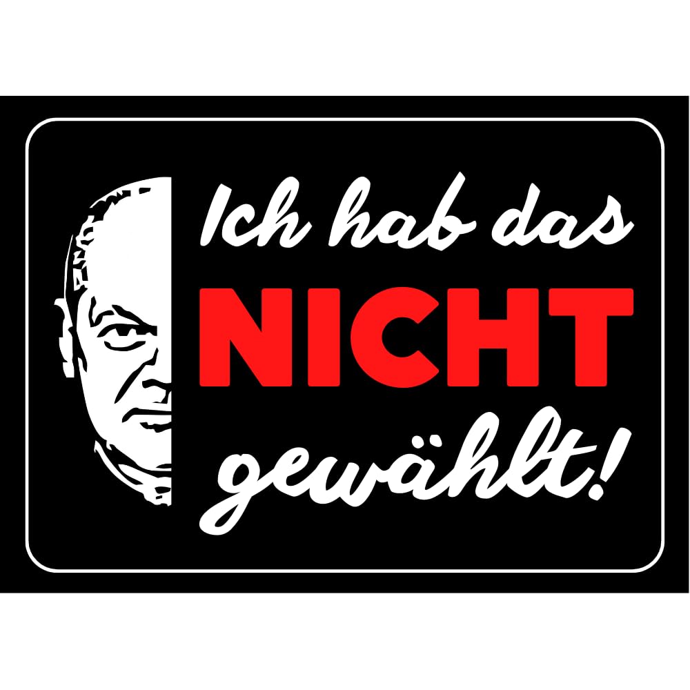 Generisch Anti Scholz Aufkleber 5X Sticker Bundeskanzler Olaf Scholz Anti SPD Aufkleber von Generisch