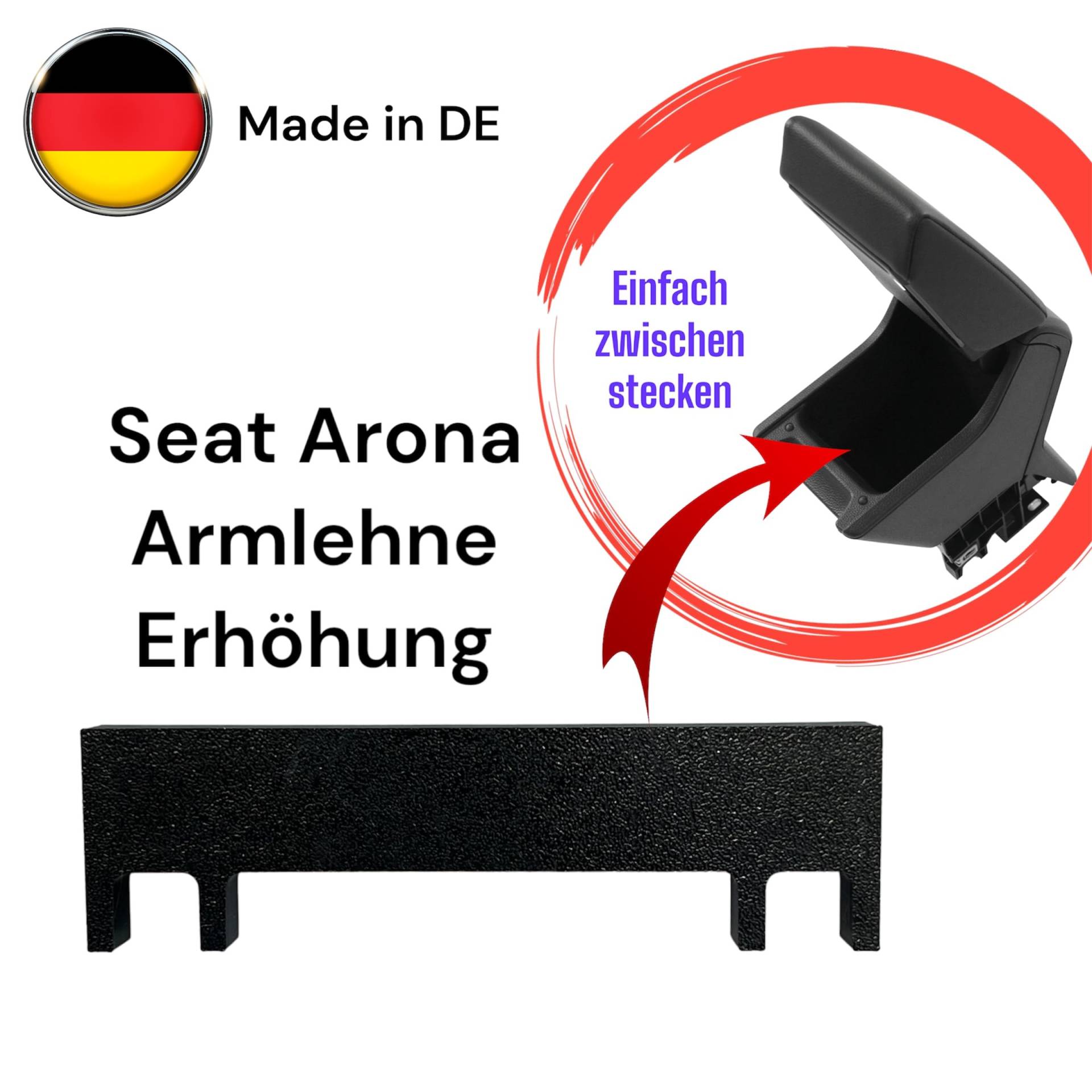 Generisch Armlehnenerhöhung für Seat Arona Armlehne von Generisch