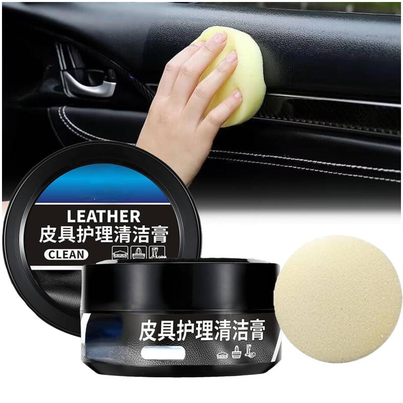 Generisch Auto-Innenraum-Leder-Reinigungscreme,Leader Reinigungspaste Lederpflege,Pflegecreme Lederpflege, Auto-Leder-Pflegeölpaste, Leder-Reparaturset für Auto, Möbel (1PCS) von Generisch