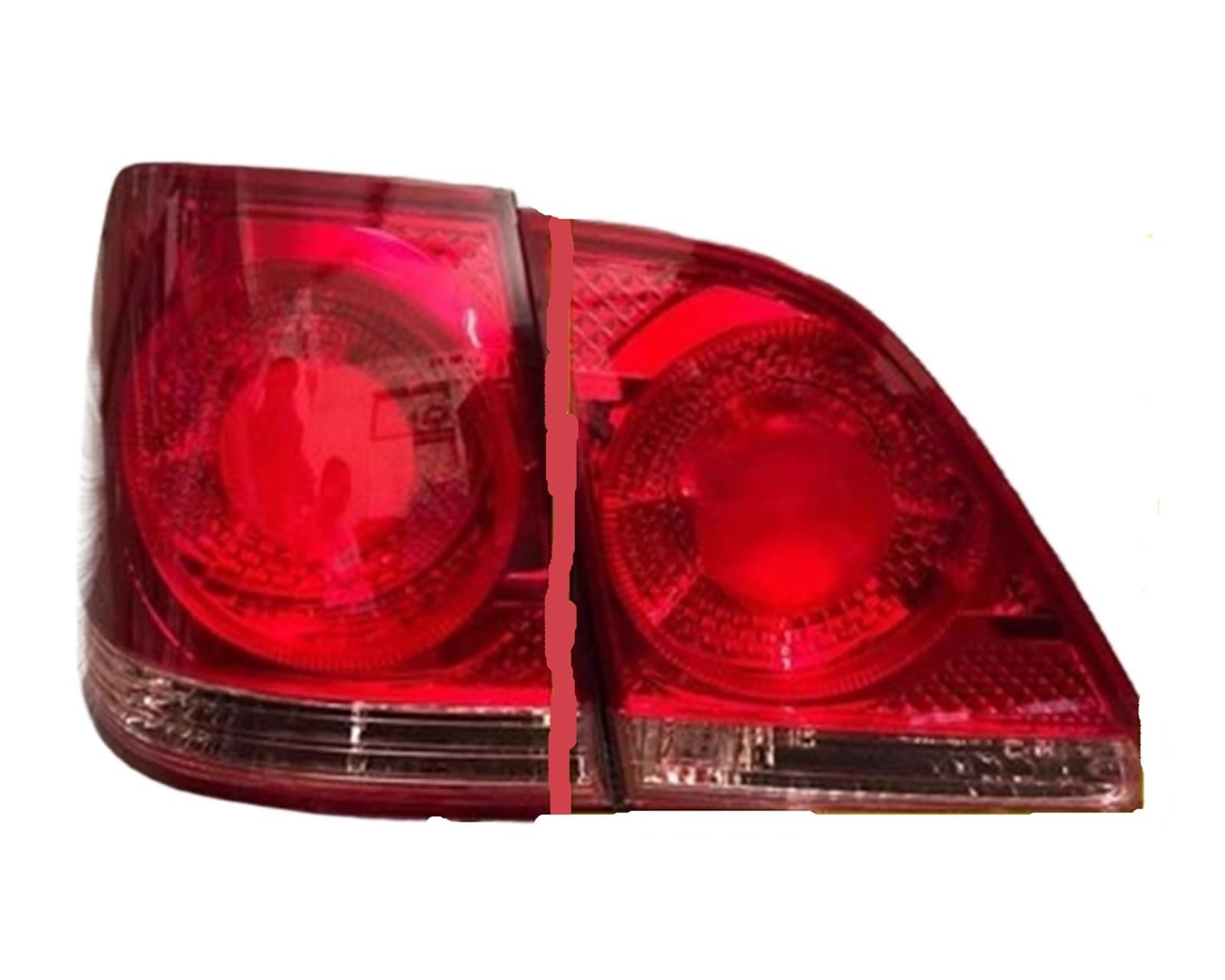 Generisch Auto-Rücklicht, Auto Hinten Lampe Rücklicht Rücklicht Bremse Rückfahrlicht Warnung Lampe Blinker für 05-09 für Toyota für Crown 12th(Left inner) von Generisch