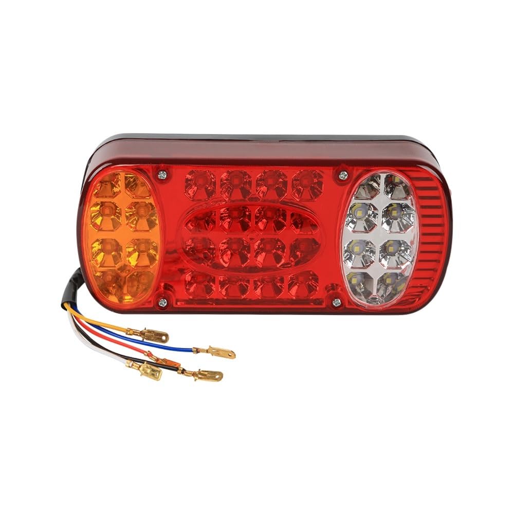 Generisch Auto-Rücklicht 1 Stück 32 LED-Rückleuchten, 12–24 V, Anhänger für LKW, LKW, Stop-Rücklicht, Auto, Auto, für Signallampe, Vorsichtsanzeige, Nebelscheinwerfer Anhängerbeleuchtung von Generisch