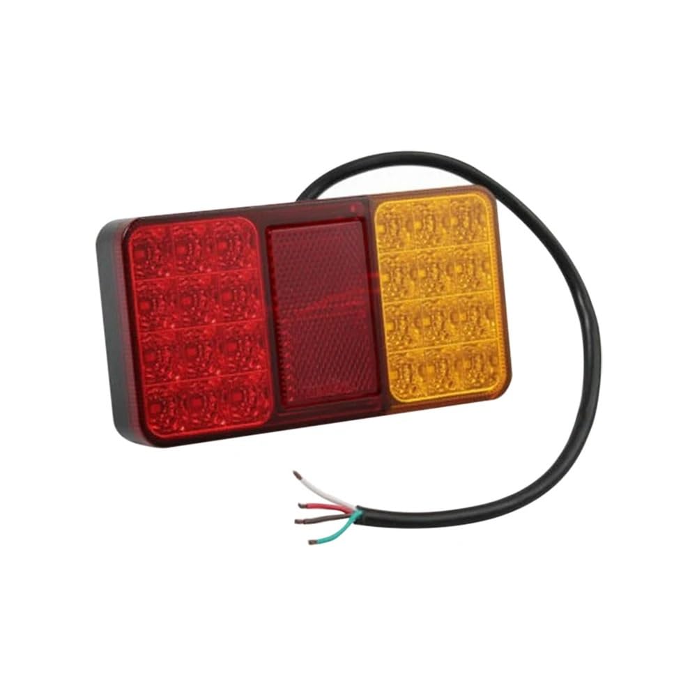 Generisch Auto-Rücklicht 1PCS 12V 24V Rücklicht Rücklicht Blinker für Signal Anzeige Bremsleuchte Hinten Bremslicht für Auto für Lkw Anhänger für Wohnwagen für Wohnmobil Anhängerbeleuchtung von Generisch