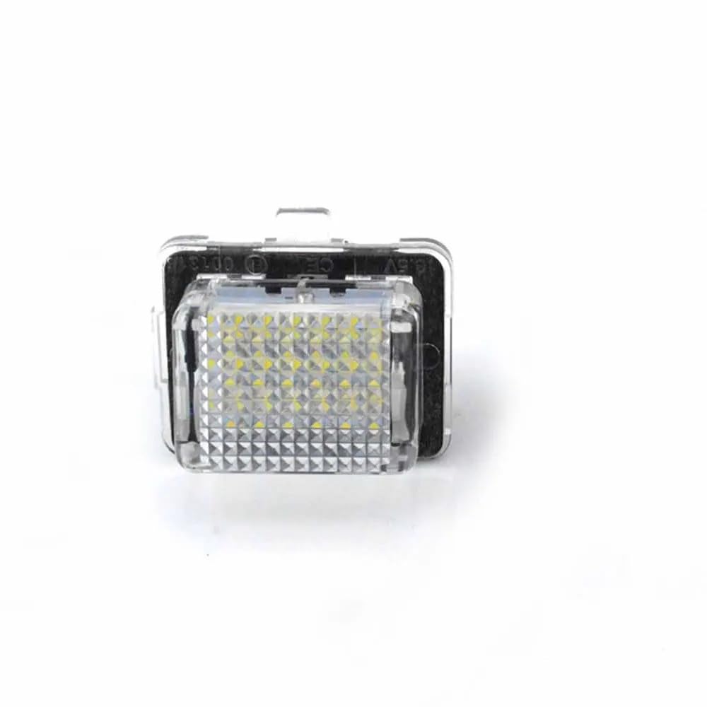 Generisch Auto-Rücklicht Auto-Blinkfehler, kostenlos, SMD-LED-Nummer für Kennzeichen, für Licht-Set für Mercedes W204, W212, C207, C216, W221, Kfz-Kennzeichenbeleuchtung(L side) von Generisch