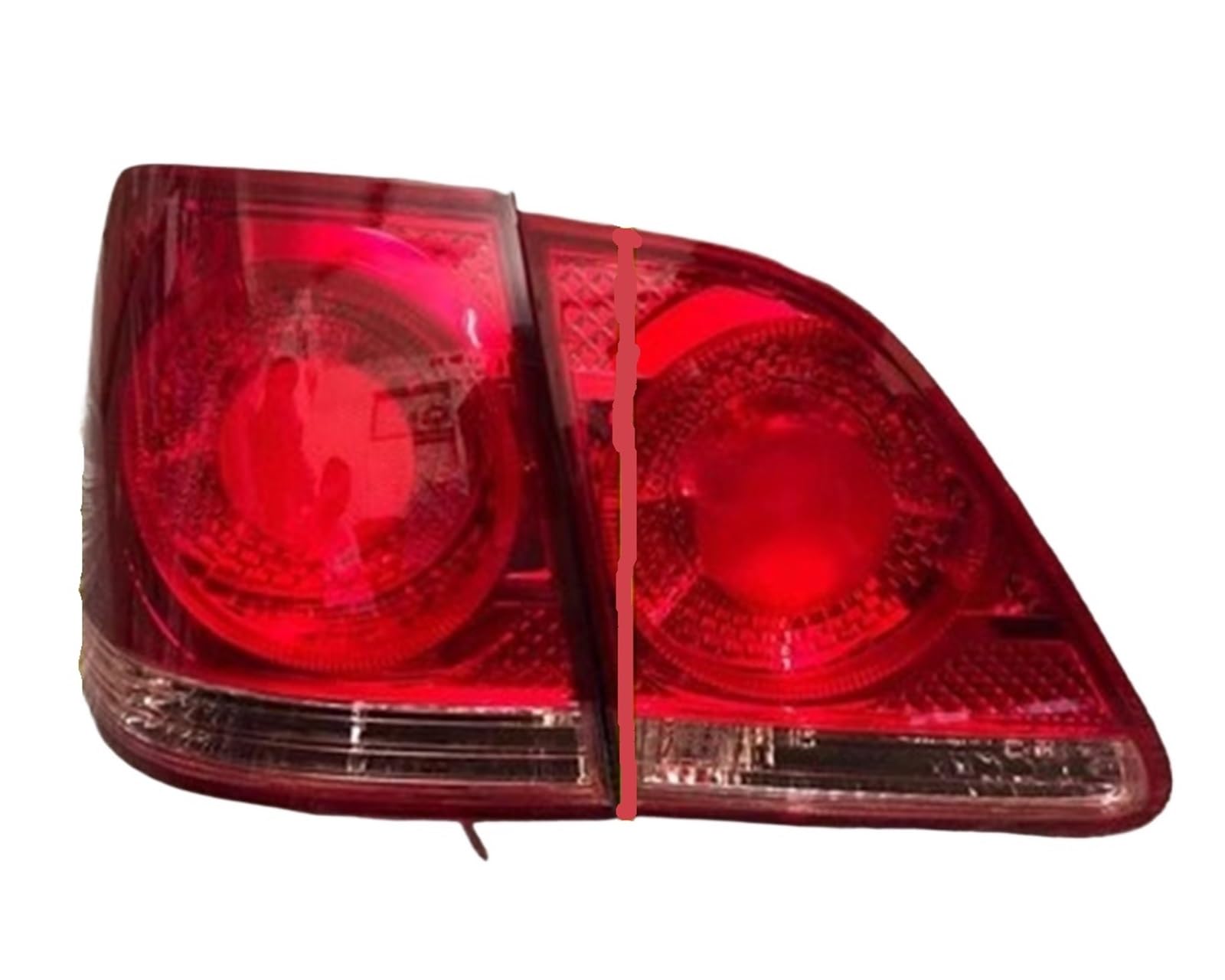 Generisch Auto-Rücklicht Auto Hinten Lampe Rücklicht Rücklicht Bremse Rückfahrlicht Warnung Lampe Blinker für 05-09 für Toyota für Crown 12th Anhängerbeleuchtung(Left outer) von Generisch